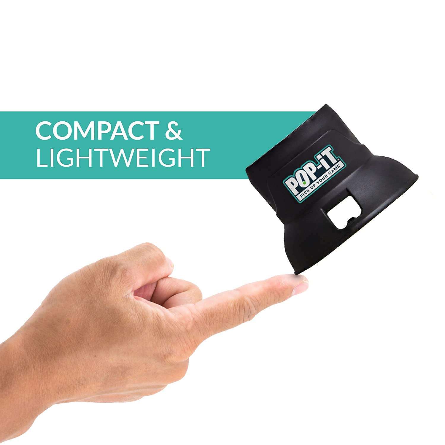 Pop-It Tennis Accessories | Tennis Equipment | Tennis Ball Picker for Racquet | Unisex Tennis Ball Holder | Grips Overgrip of The Racquet | Not Compatible with Pickleball Racquets (Pack of 2, Black) 5