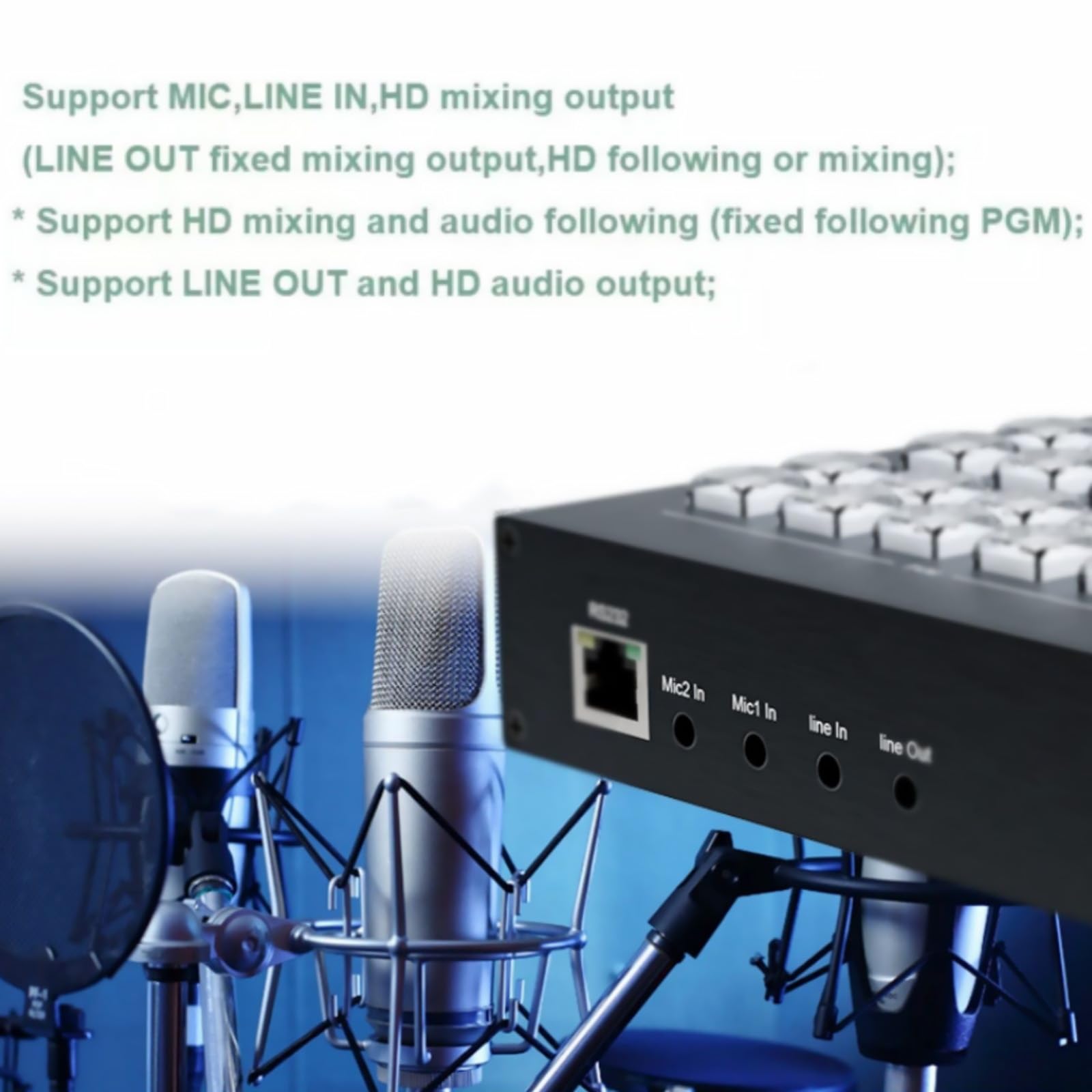 HDMI Live Stream Switcher, 3-Channel HDMI Live Streaming Switcher, Multi Camera Video Mixer 4