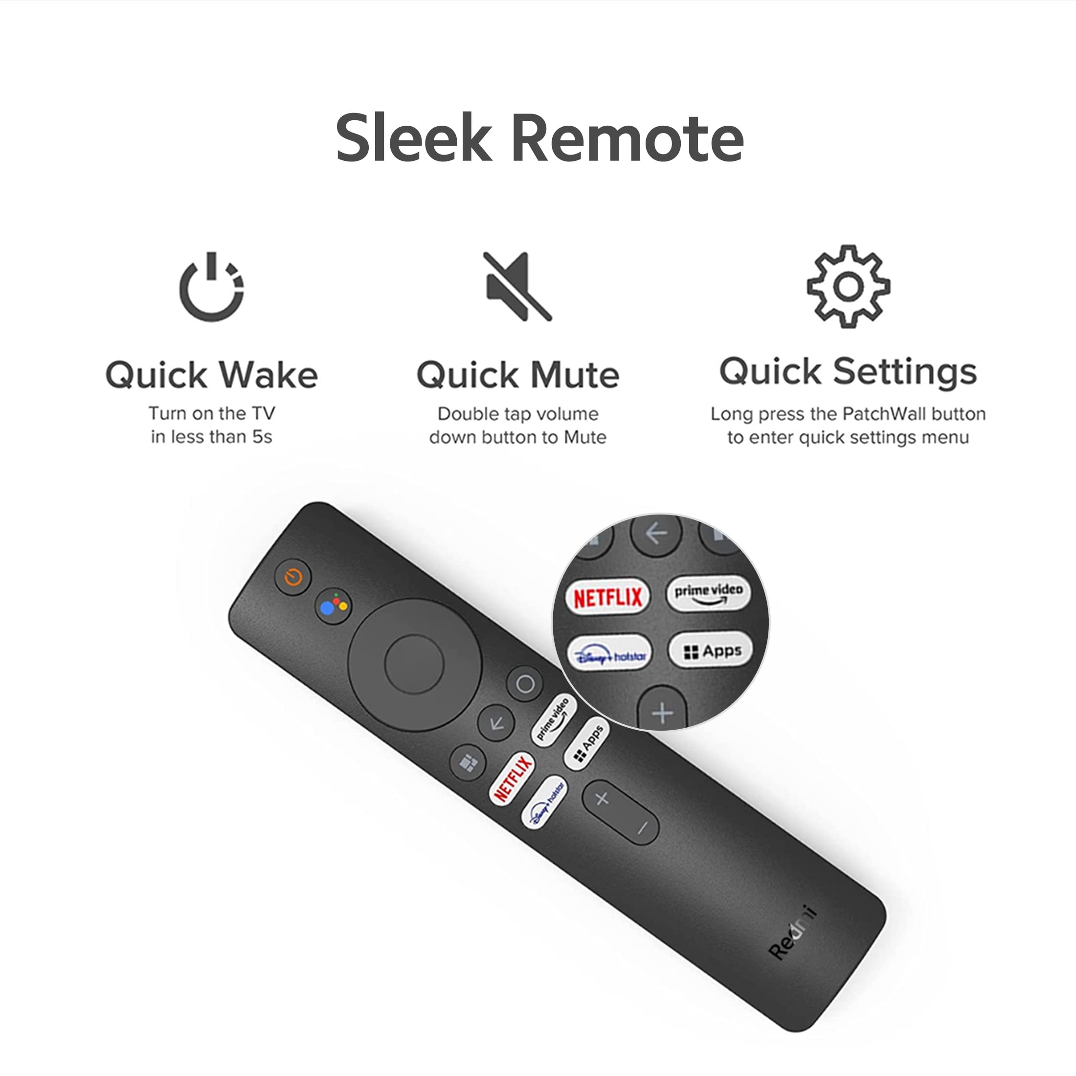 Redmi 164 cm (65 inches) 4K Ultra HD Android Smart LED TV X65 | L65M6-RA (Black) 5