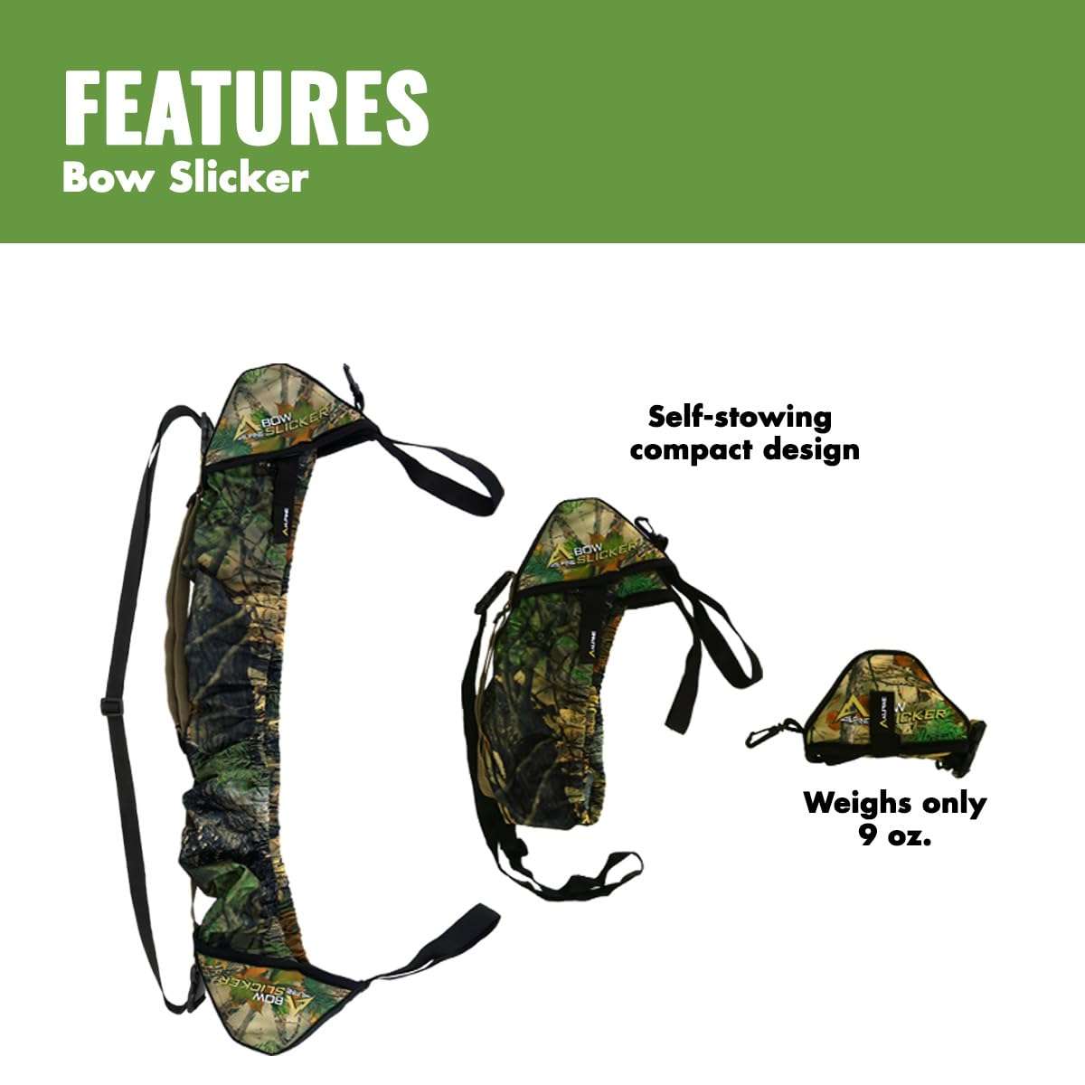 Slicker Weatherproof Bow Sling for Archery, Soft and Compact Bow Case for Hunting Gear Accessories, Cam and String Protector - Dark Earth Tan (G54) 4