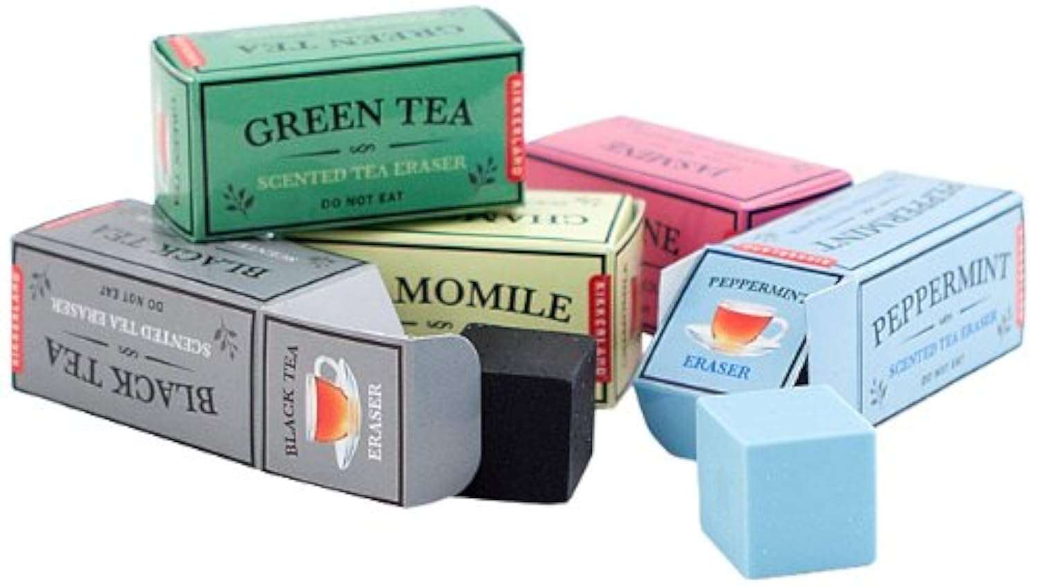 Kikkerland Tea Scented Erasers, Set of 5 (ER31) 1