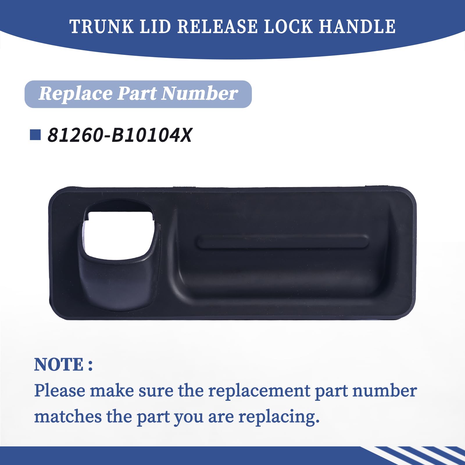 Getfarway 81260-B10104X Trunk Lid Release Lock Handle Switch Compatible with Hyundai Genesis 2014-2016 Genesis G80 2017-2020 Sedan 4-Door Replace 81260B10104X 4
