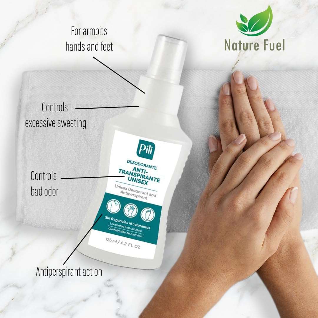 Pili Antiperspirant & Deodorant - No Stains, Fragrance-Free, Long-Lasting Protection for Underarms, Hands & Feet, Unisex 4