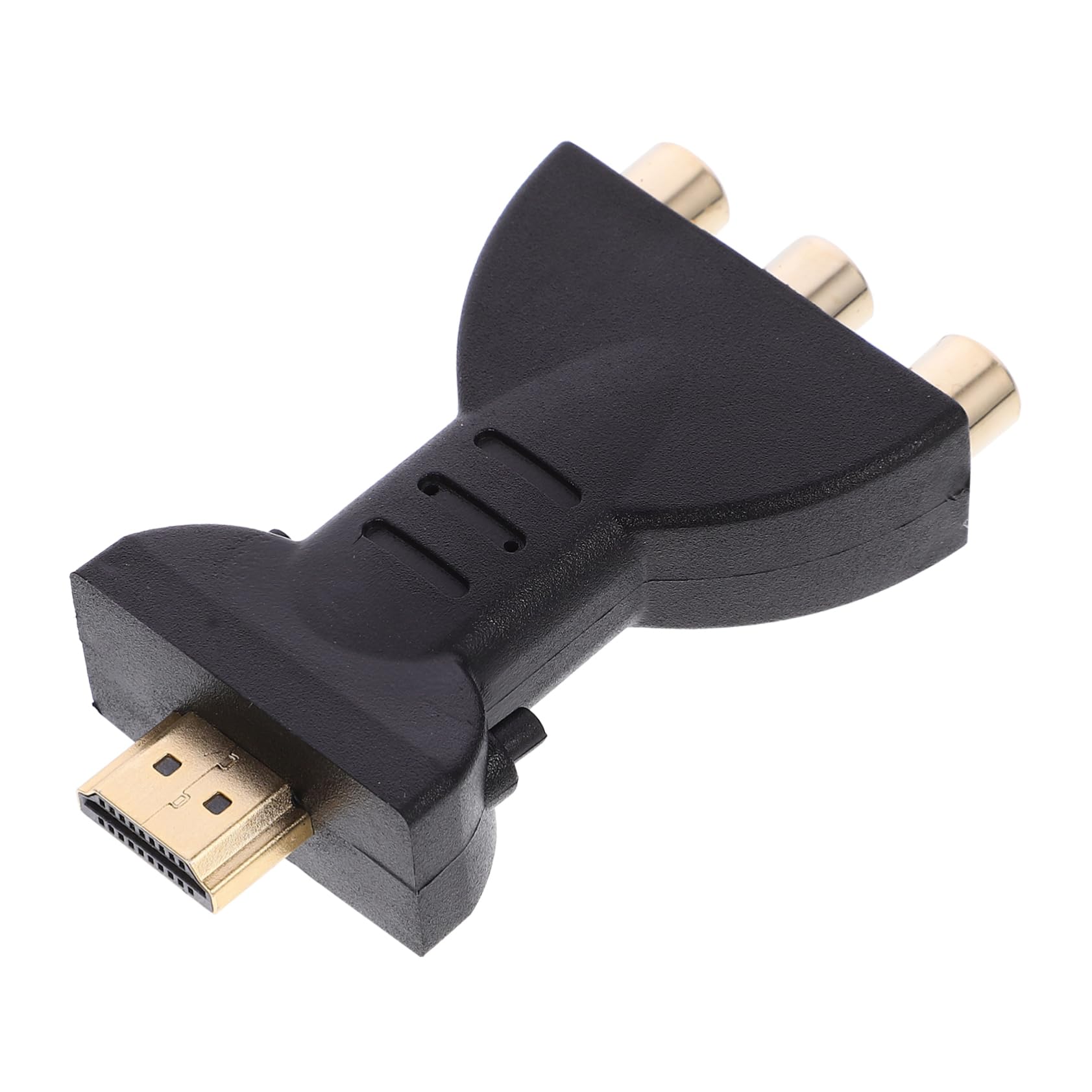 Cabilock 3 to Video Audio Adapter RGB Component Converter for for HDTV DVD Projector Home Theater Systems Black Random Color 1