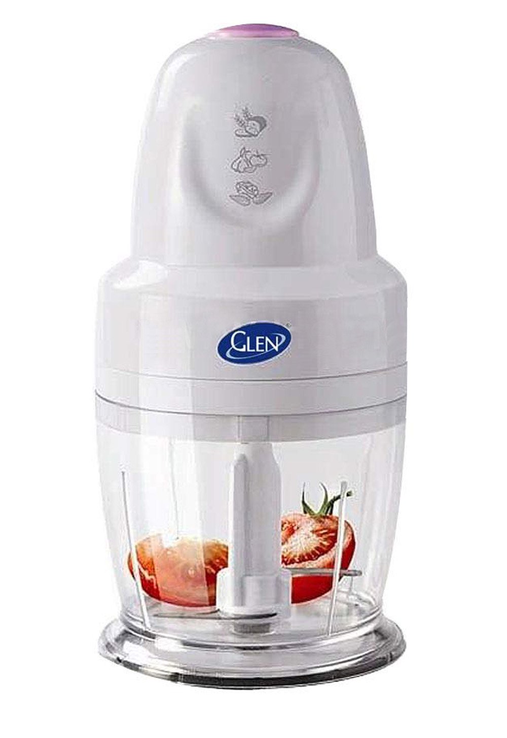 Glen Mini Electric Chopper 250 Watt With Extra Bowl WHITE 500ml (SA4043_B) 1