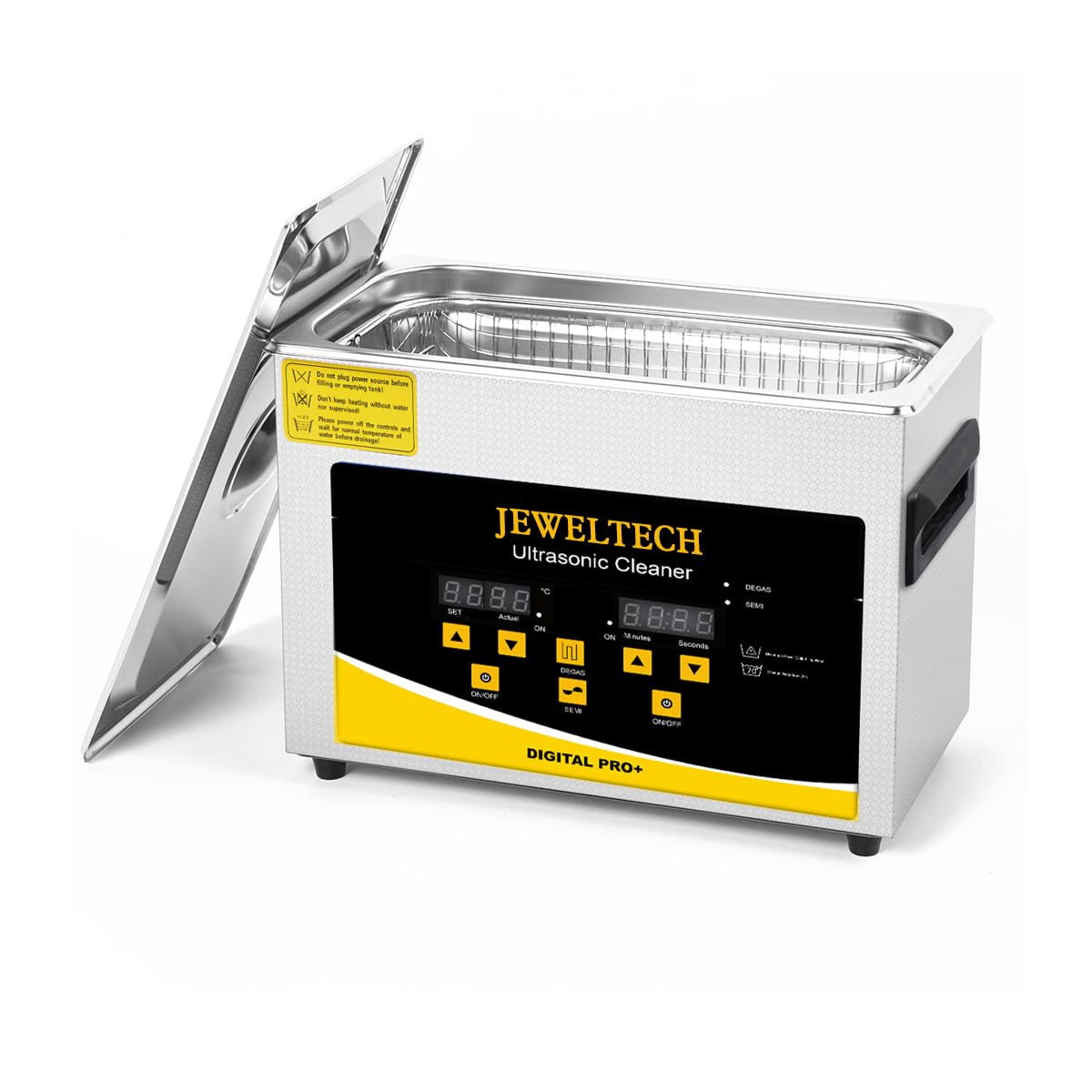 JEWELTECH Digital Pro+ Ultrasonic Cleaner Machine, 2L Capacity, Professional Grade, 42000kHz, Digital Timer and Heater, for Jewelry, Dental Tools, Optical Instruments, Lab Equipment (4.5L) 5
