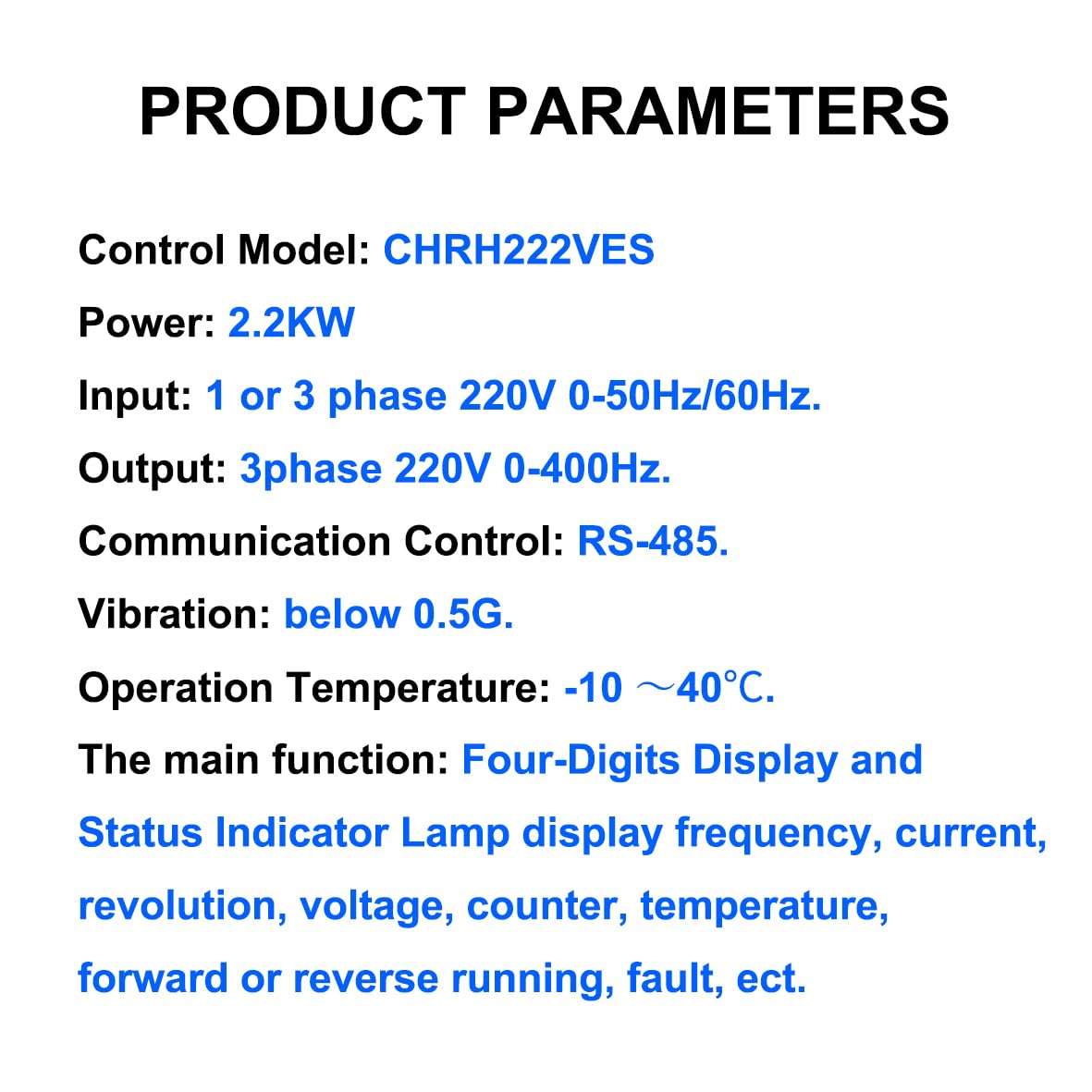 LNKWEL Variable Frequency Drive 2.2KW 220V VFD Drive Inverter Frequency Converter Single Phase Input, 3 Phase Output for VFD Water-Cooled Air-Cooled Spindle Motor Speed Control+VFD Extension Cable 5