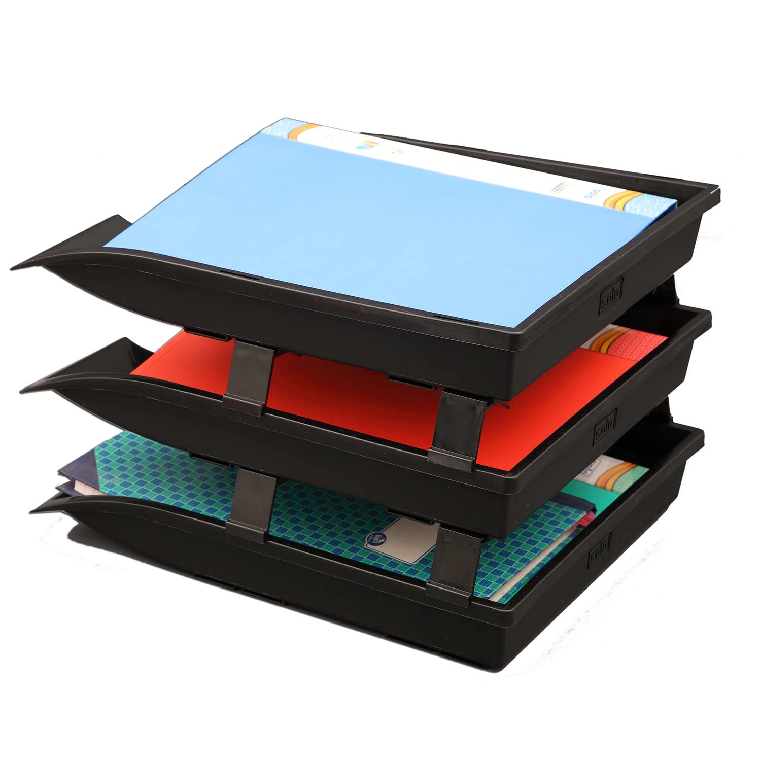 Solo TR- 113 Paper and File Tray (3 Pcs.) XL - Black 3