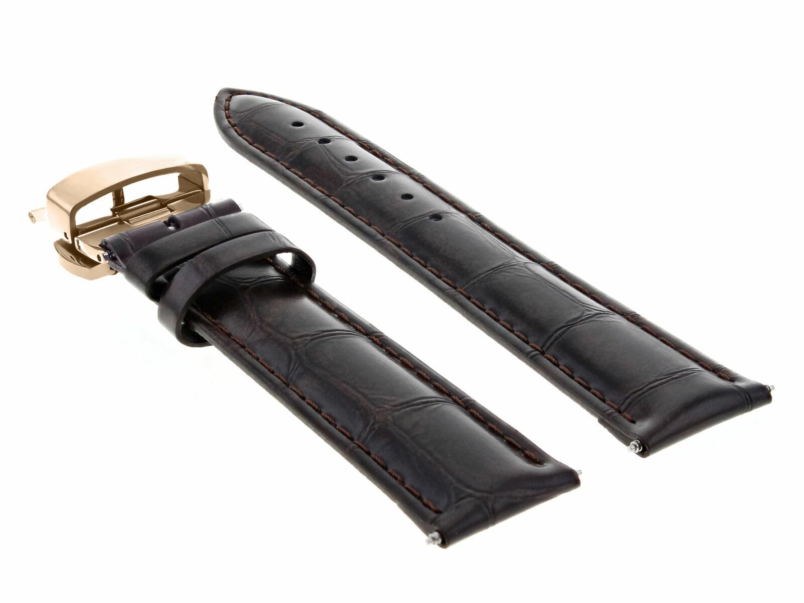 Ewatchparts 22-24mm Premium Leather Watch Band Strap Compatible With Pam 40 44mm Panerai GMT Watch 6