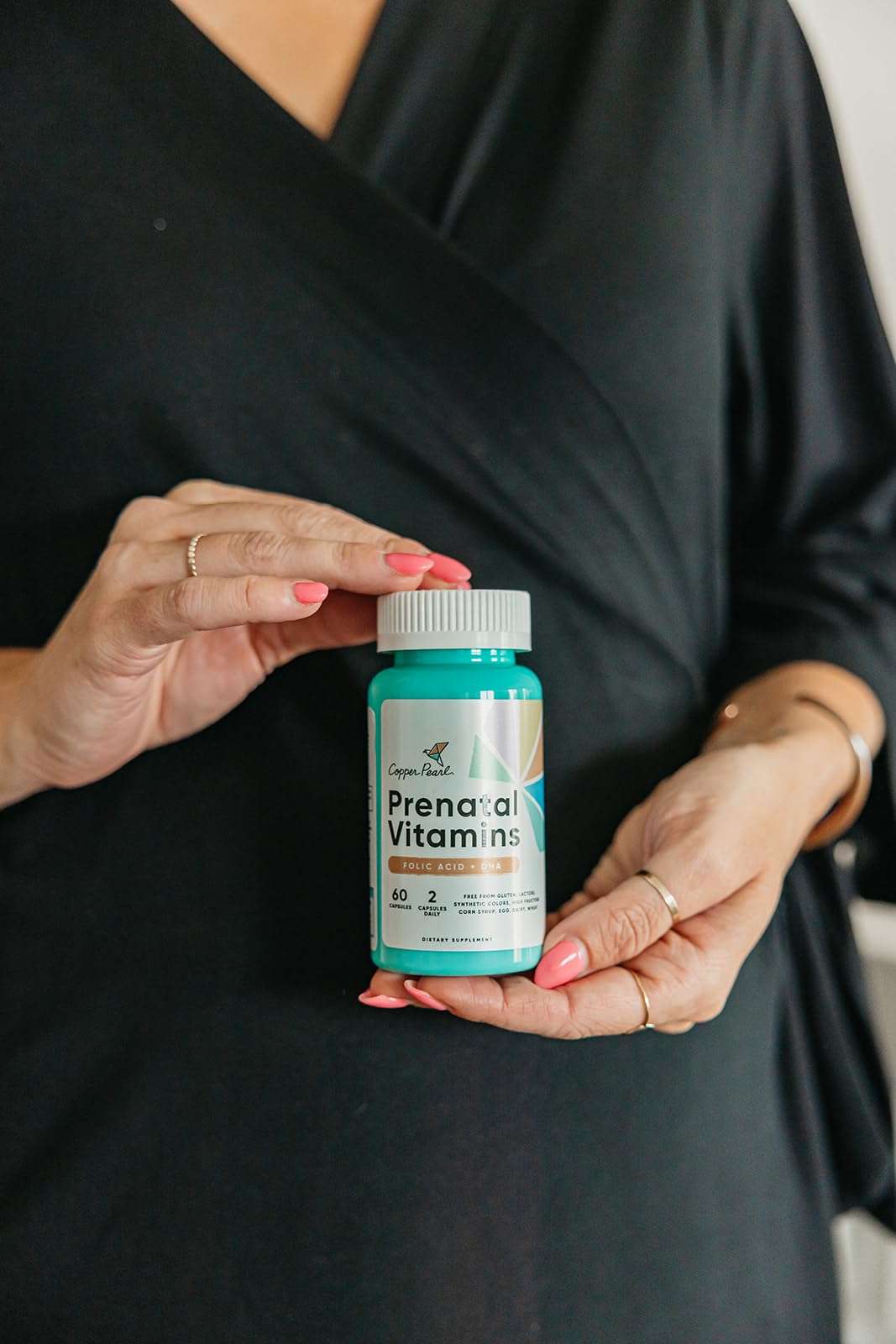 Copper Pearl Prenatal Vitamins for Women with Prenatal DHA, Folic Acid and Iron - Gluten and Lactose-Free Prenatal Vitamin for Pregnant Women - Prenatal Vitamins with DHA and Folic Acid, 60 Capsules 4