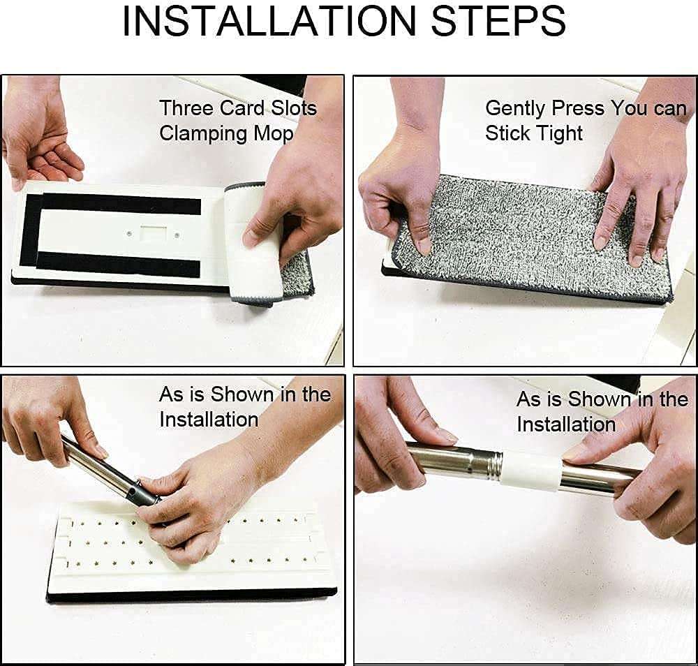 Lumevo 2-in-1 Self-Cleaning Spin Mop, Hands-Free Wash & Dry Microfiber Flat Mop with Bucket, Scratch-Free Cleaning, Multicolor 5