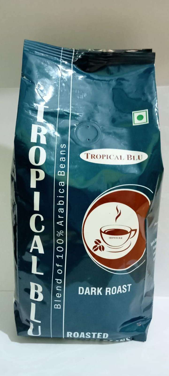 Tropical Blu Roasted Coffee Beans 100% Arabica (AA) Dark Roast 500gm, Pack of 3 (500gm X 3) 3