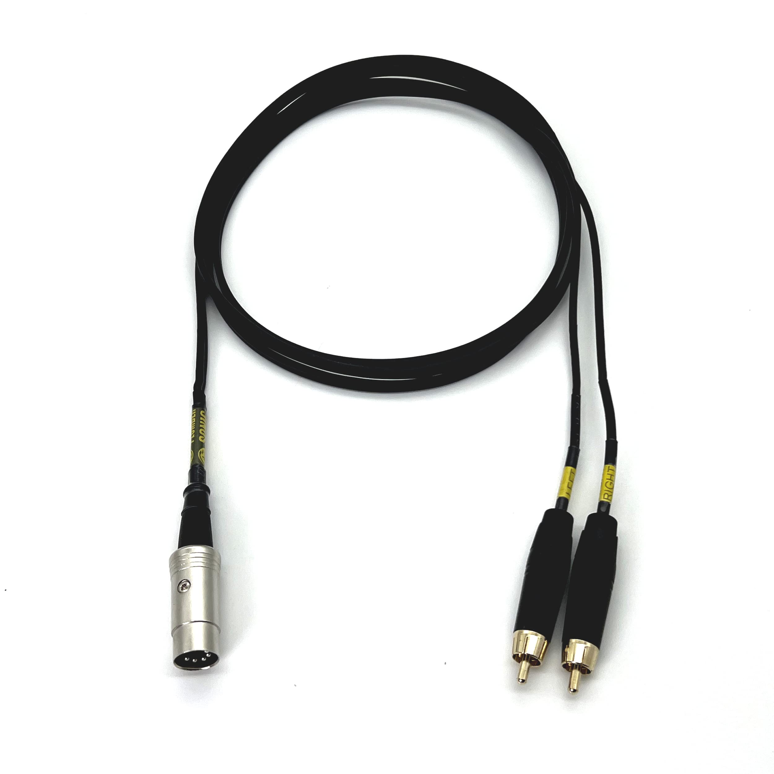 Sonic Plumber Twin RCA Male to 5-pin DIN Cable for Bang & Olufsen/NAIM/QUAD stereo systems (5m / 16.4ft) 4