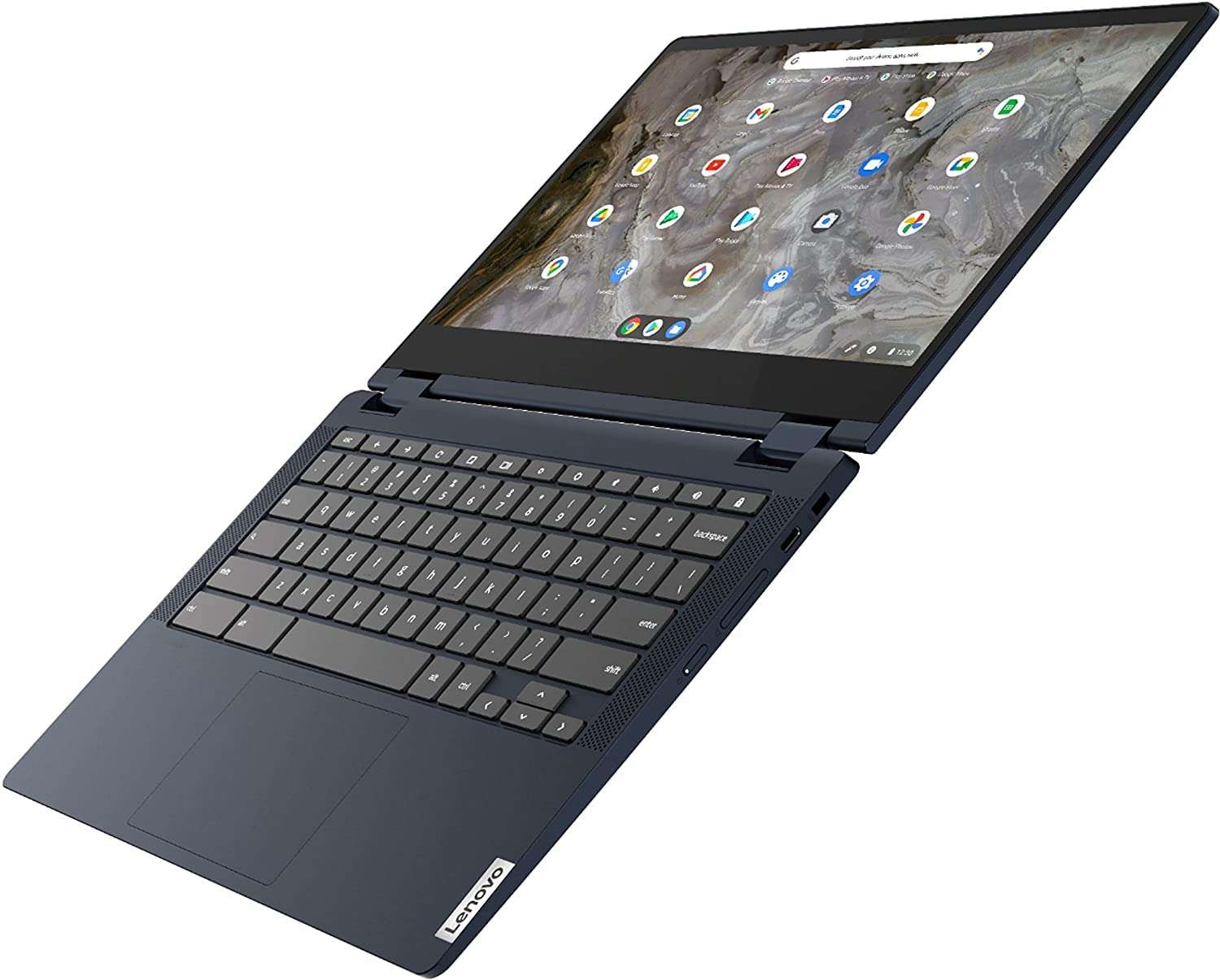 Lenovo IdeaPad Flex 5 Chromebook 13 2-in-1 Laptop 13.3" FHD IPS Glossy Touchscreen 11th Generation Intel i3-1115G4 Processor 8GB RAM 256GB SSD Backlit Keyboard USB-C ChromeOS Blue + HDMI Cable 4