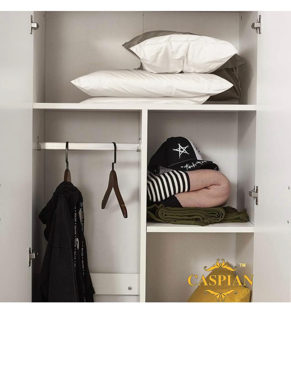 CASPIAN Furniture 2 Door Wardrobe for Living Room || Bedroom || Size in inches (72x30x19) 5