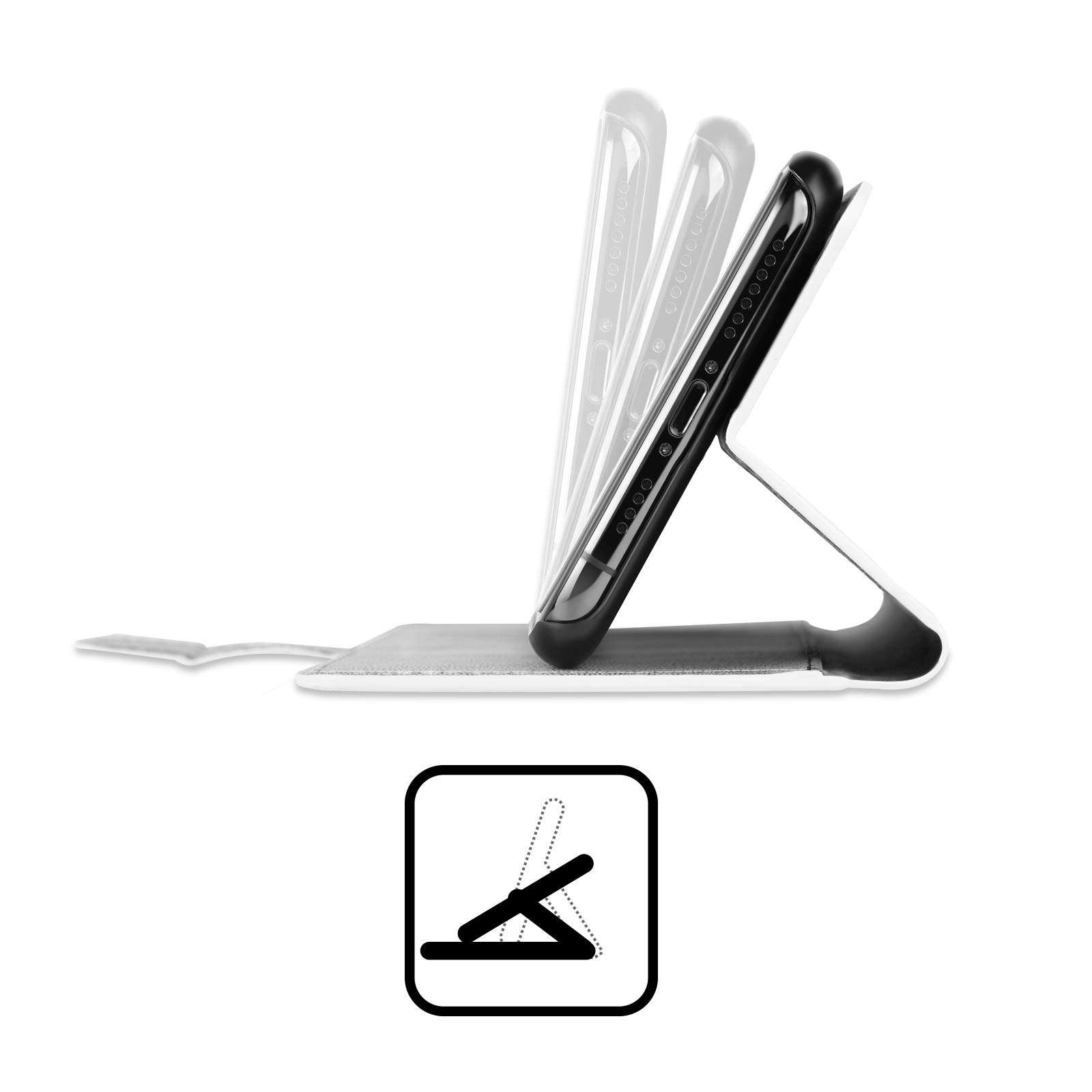 Head Case Designs Officially Licensed AC/DC ACDC Pwr Up Power Up Leather Book Wallet Case Cover Compatible with Apple iPhone 7 Plus/iPhone 8 Plus 5