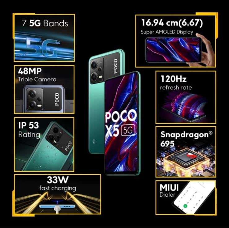 Poco X5 5G (Supernova Green, 128 GB) (6 GB RAM) 4