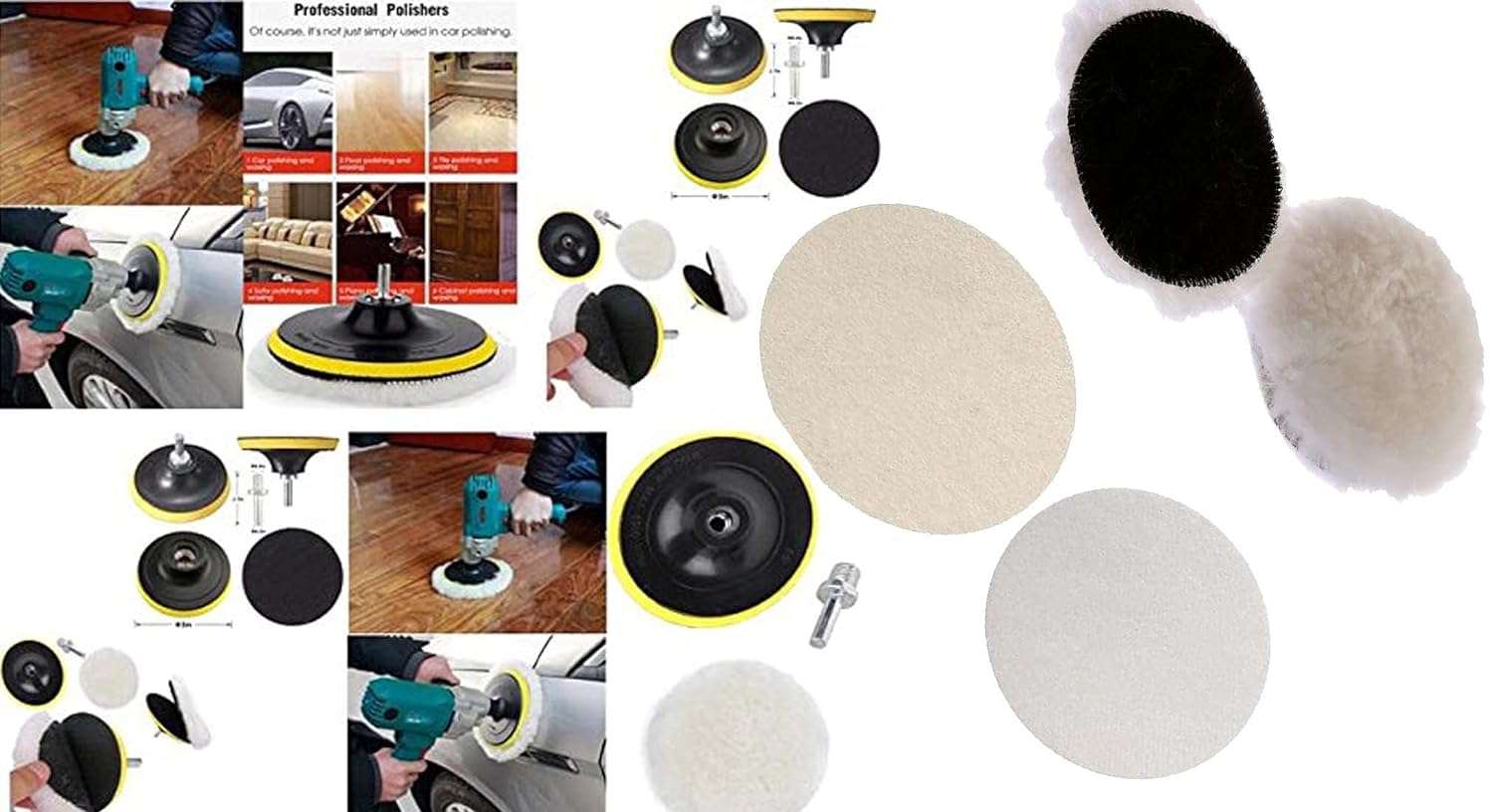 Diy Crafts 11153 4870 60 Grm, Repair Tool Glass Polishing Kit With Windscreen Windows Scratch Remover, Multicolor, 4 Piece 5