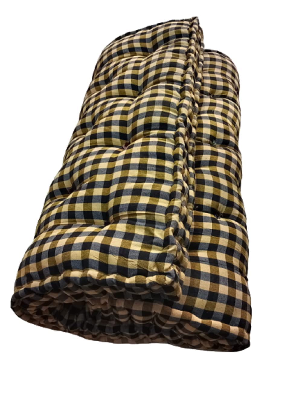 Rajasthan Handloom Soft Cotton Multicolor Mattress, Cotton Gadda (Box Rectangle Type 3 x 6 ft OR 72 x 36 inch)-6kg