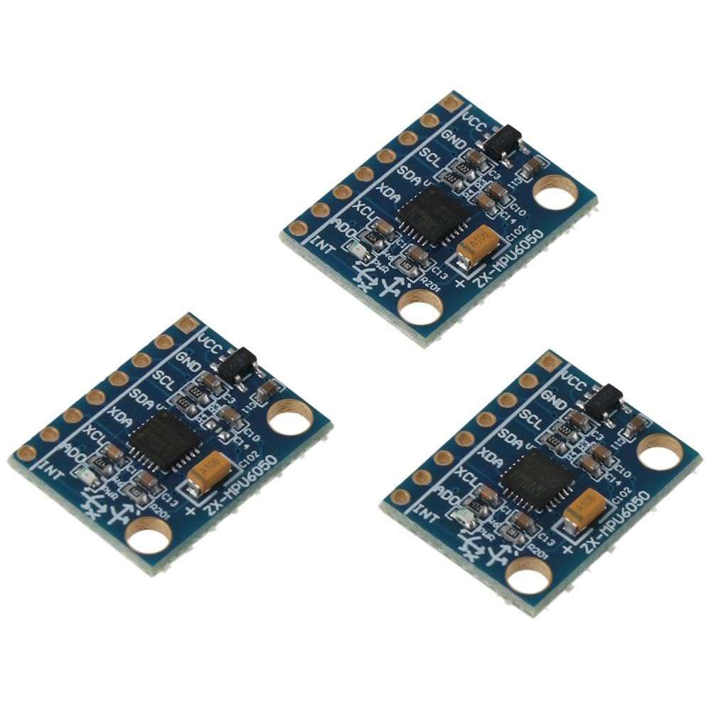 SHUATI 6 DOF 6-axis Sensor Module 3PCS GY-521 MPU-6050 Accelerometer Gyroscope Module Arduino Raspberry 5