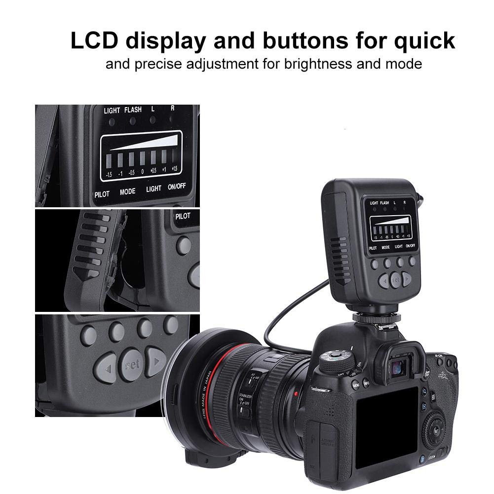 Huakii LED Ring Flash Light, Portable Universal Video Camera Fill Light Kit Photography Accessor 6