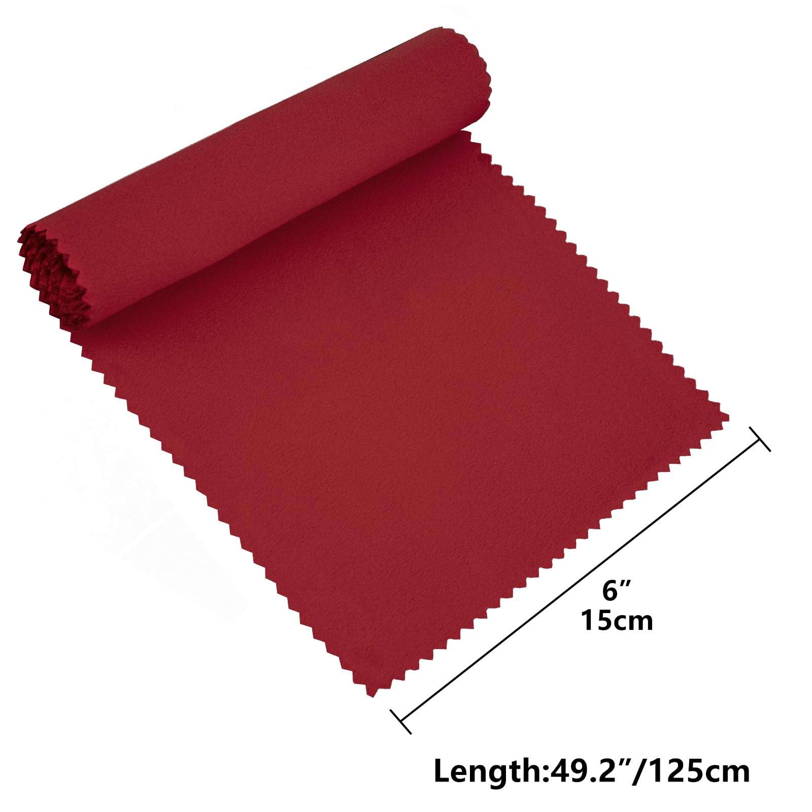 Musiin Piano Keyboard Dust Cover for 88 Keys - Suitable for Grand Upright Pianos, Digital Pianos, and Electric Keyboards - Protective Key Cover Cloth (Classic Red) 3
