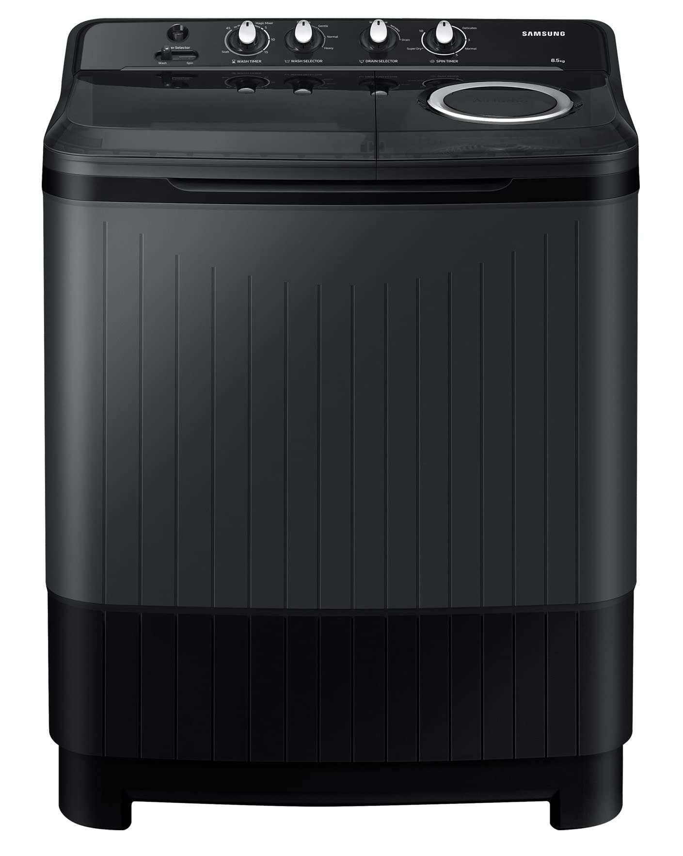 Samsung 8.5 Kg 5 Star Semi Automatic Top Load Washing Machine (WT85B4200GD/TL,DARK GRAY) 1