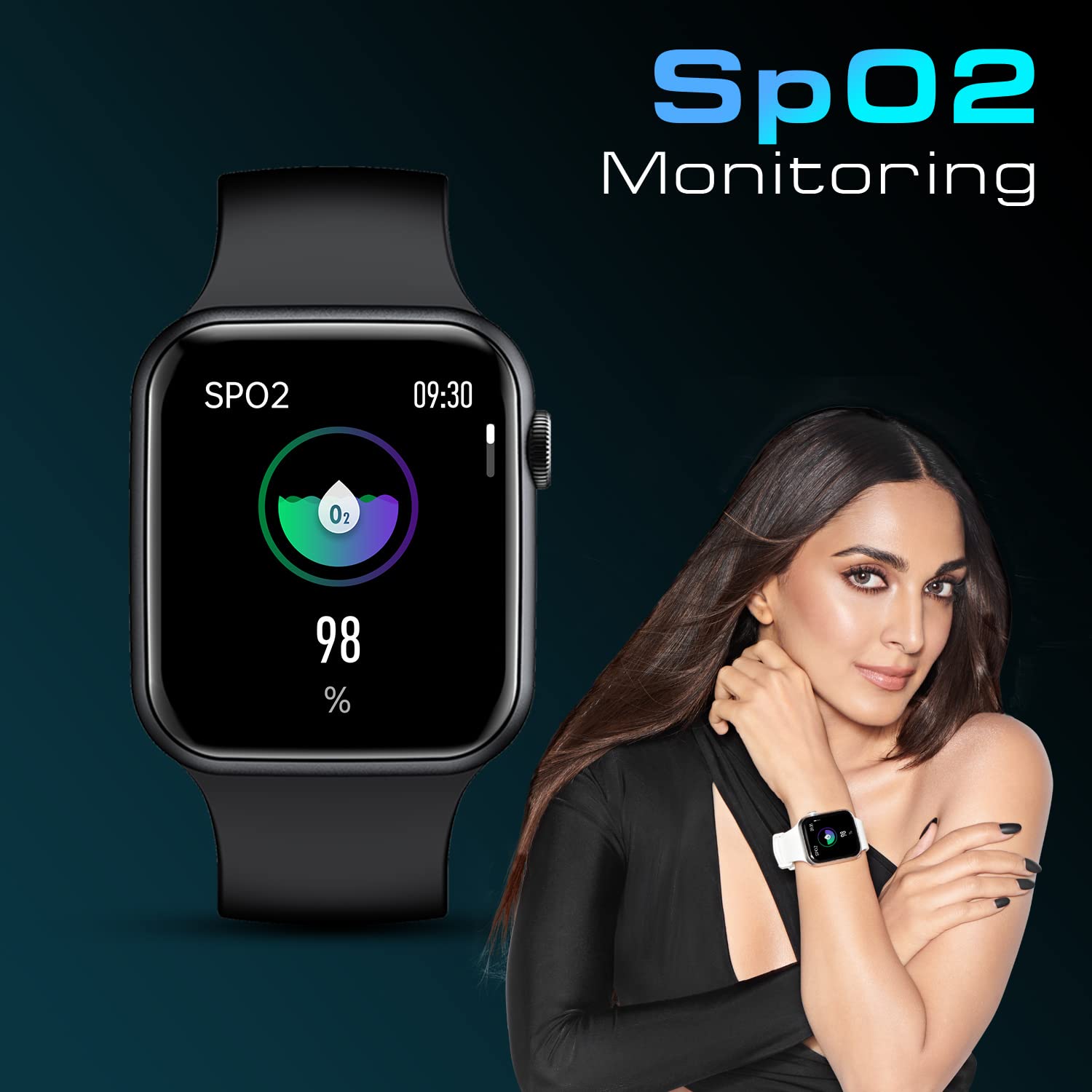 Fire-Boltt Call Bluetooth Calling Smartwatch with SpO2 & 1.7” Metal Body with Blood Oxygen Monitoring, Continuous Heart Rate, Full Touch & Multiple Watch Faces (Black) 4