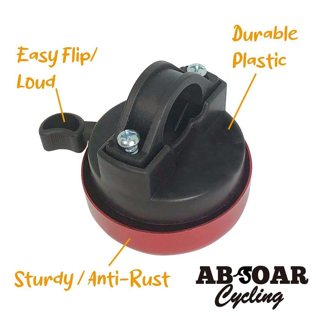 ABSOAR Cycling Bike Bell Dabbing Unicorn for Kids Girls Boys Adults Spaceship Planet UFO Mountain Bike Road Bike Kids Bicycle Bells, Outer Space Unicorn Red 3