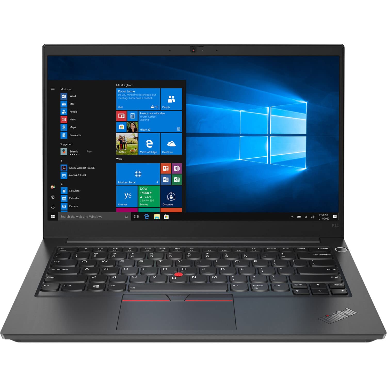 Lenovo ThinkPad E14 Gen 2 FHD IPS Business Laptop (AMD Ryzen 5 4500U 6-Core, 24GB RAM, 1TB PCIe SSD, AMD Radeon, 14.0" (1920x1080), WiFi 5, Bluetooth 5.1, Webcam, 1xUSB 3.2, Win 11 Pro) with Hub 2