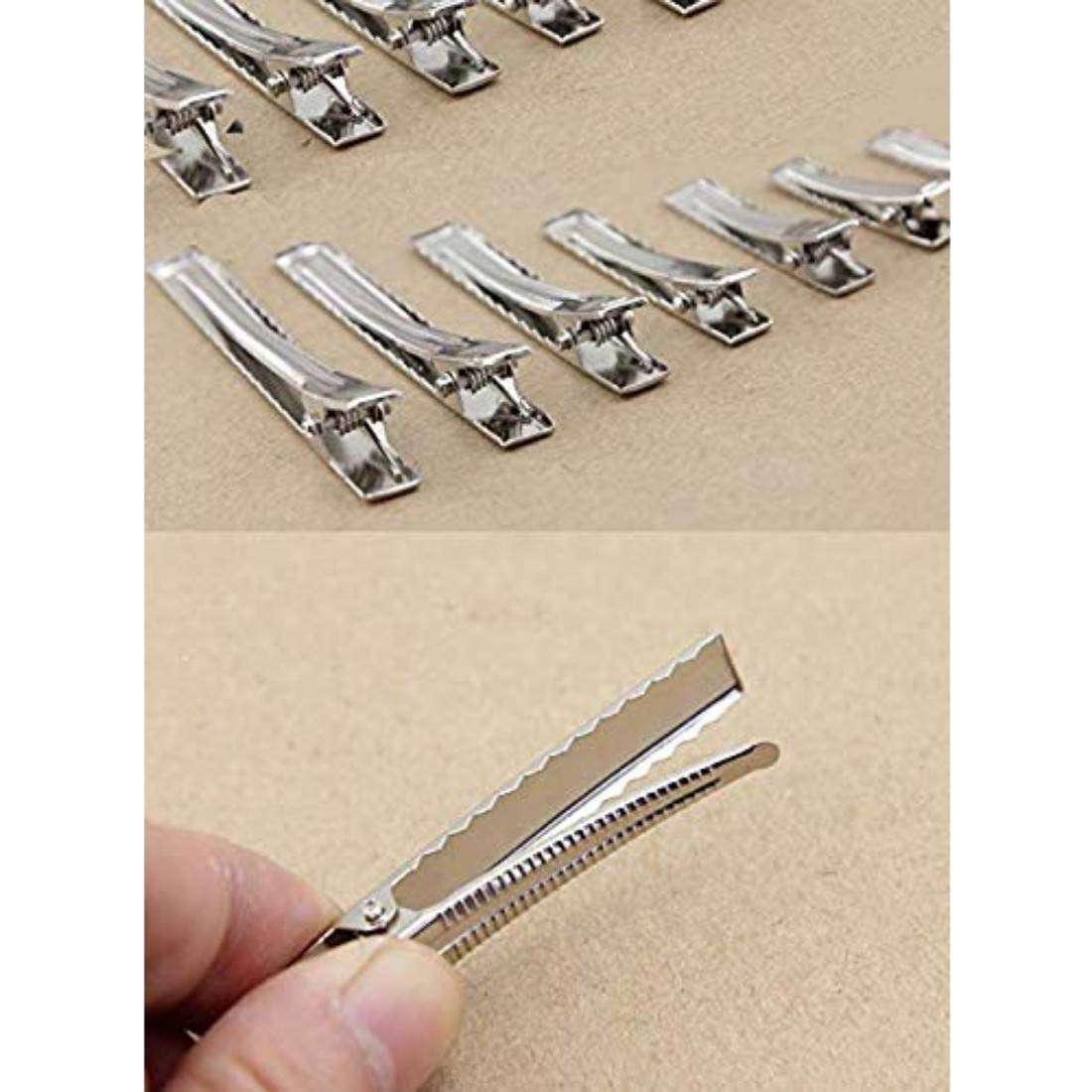 DIY Crafts Pack Of 20 Pcs, Hair Clips, 1-3/4 Inch (45 Mm)- Hair Clips Single Prong Metal Alligator Cli (Pack Of 20 Pcs, Hair Clips) 3