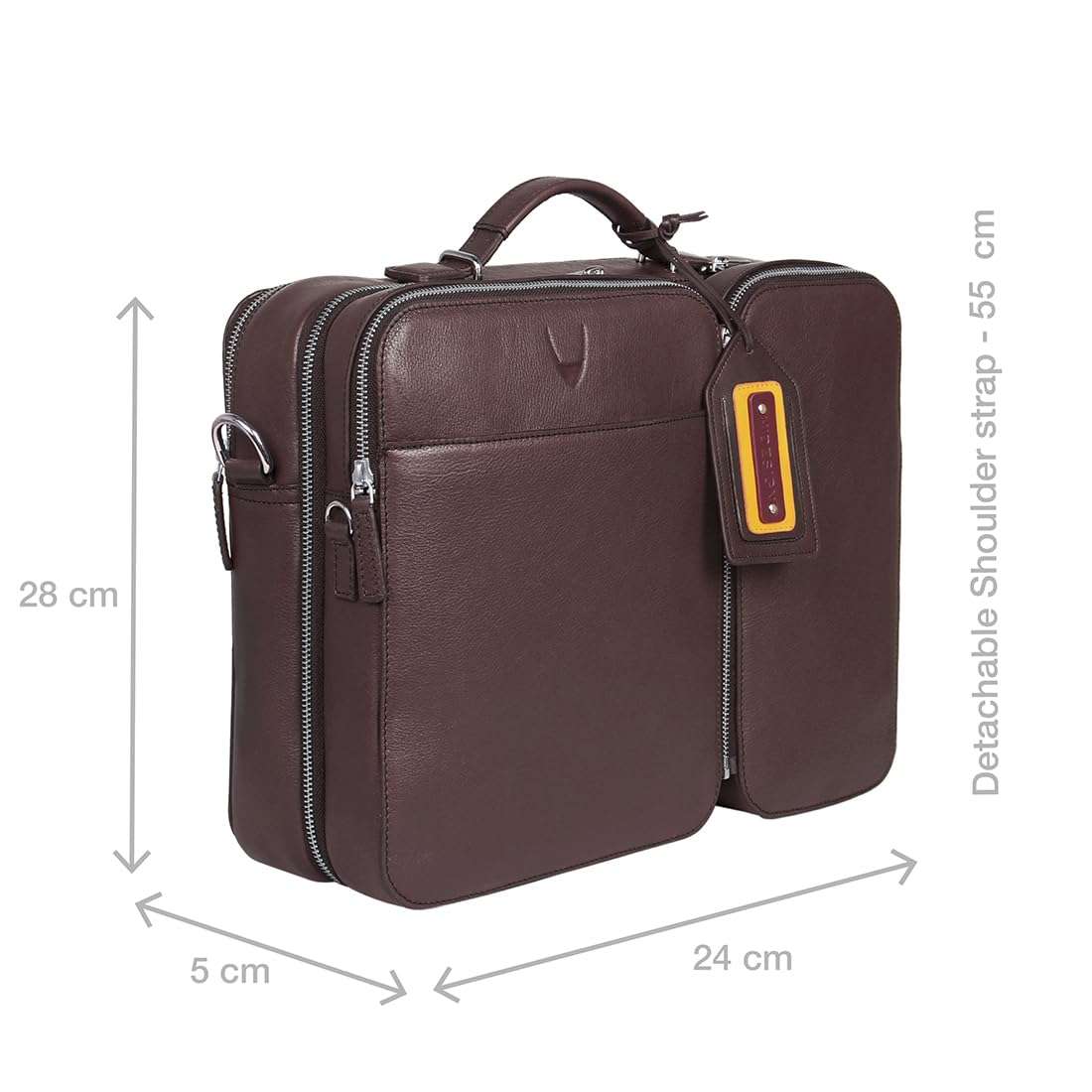 Hidesign Men's Briefcase (Brown) 3