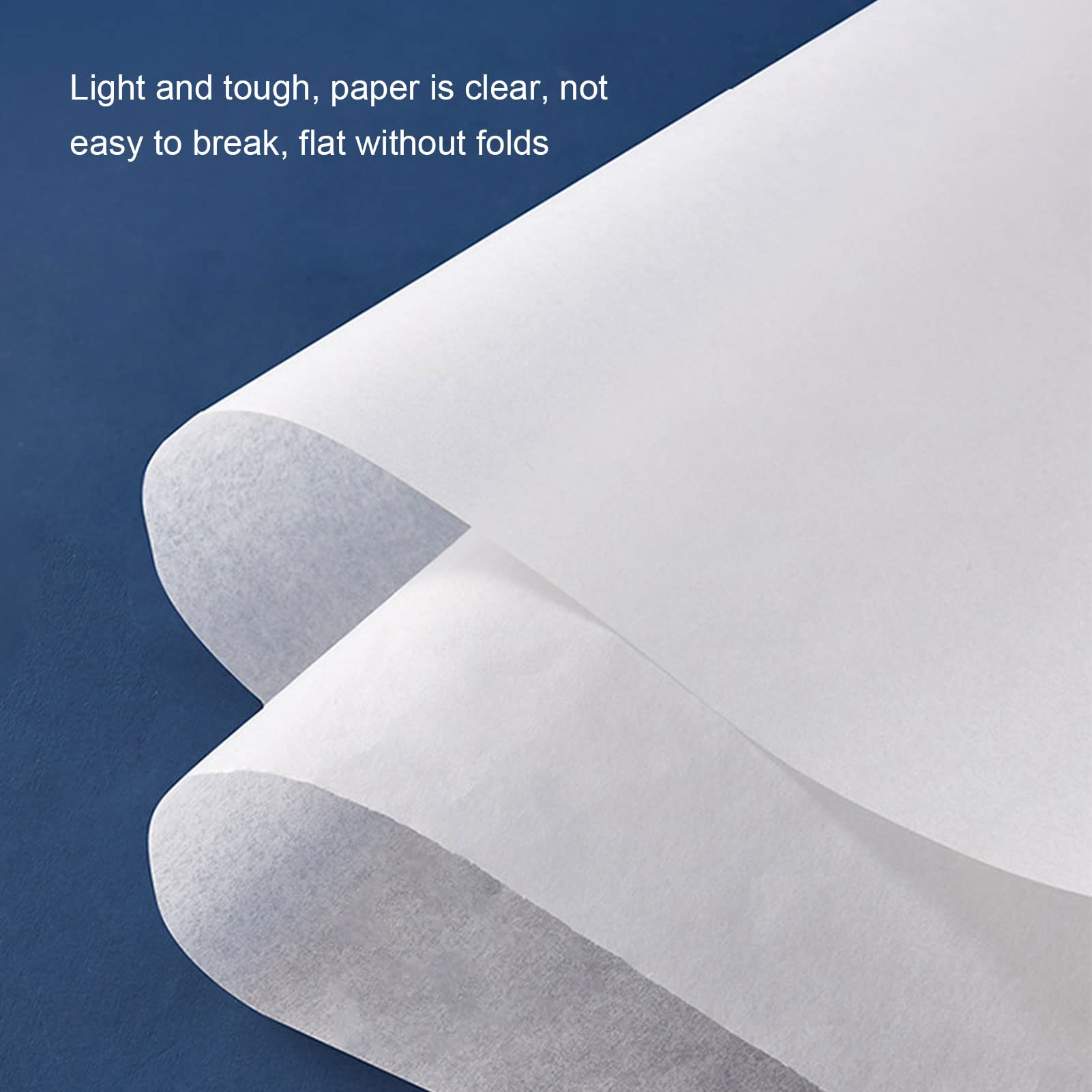 Tracing Paper Roll, Good Ink Absorption Pattern Paper High Transparency for Drafting (46m) 6