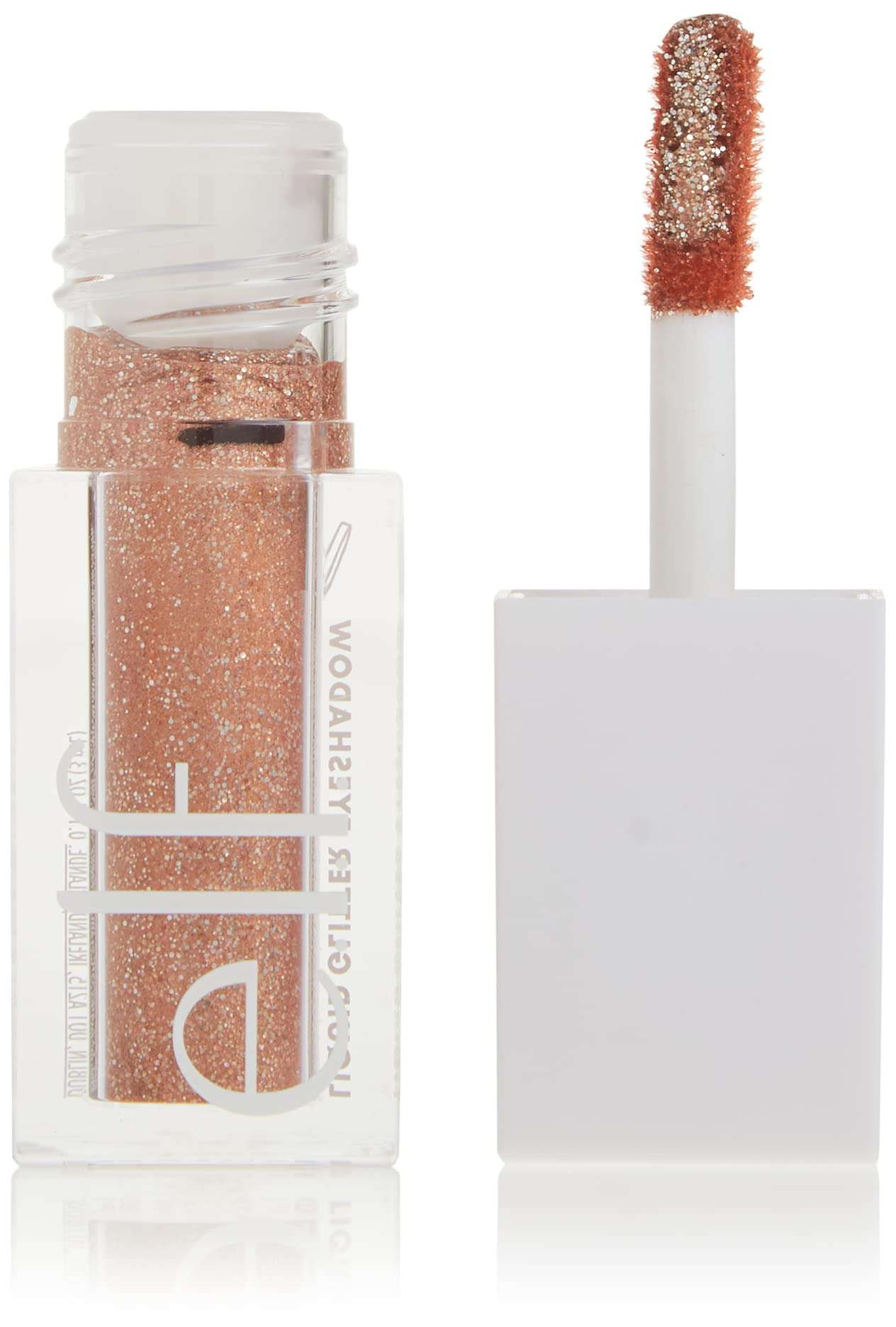 e.l.f. Liquid Glitter Eyeshadow, Long Lasting, Quick-Drying, Opaque, Gel-Based Eyeshadow For Creating High-Impact, Multi-Dimensional Eye Looks, Flirty Birdy, 0.10 Fl Oz 1