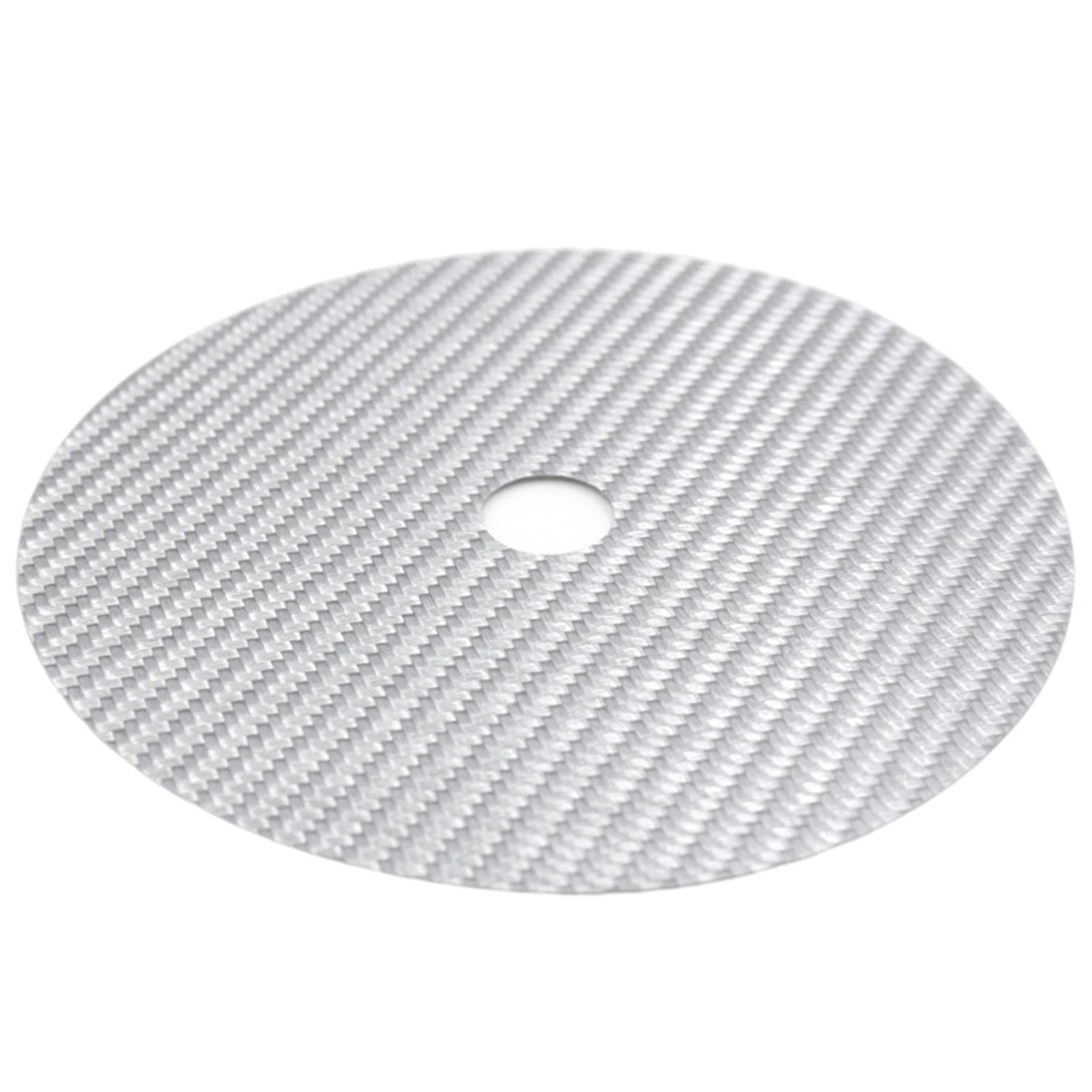 EXCLUZO CD Stabilizer Tuning Mat HiFi Buffer Pads DVD Disc Up Tray White 5
