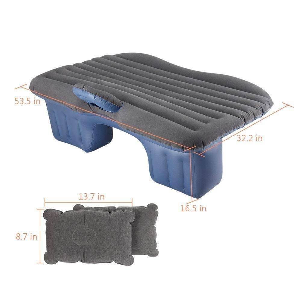 PETRICE Inflatable Car Bed Mattress with Two Air Pillows, Car Air Pump and Repair Kit 3