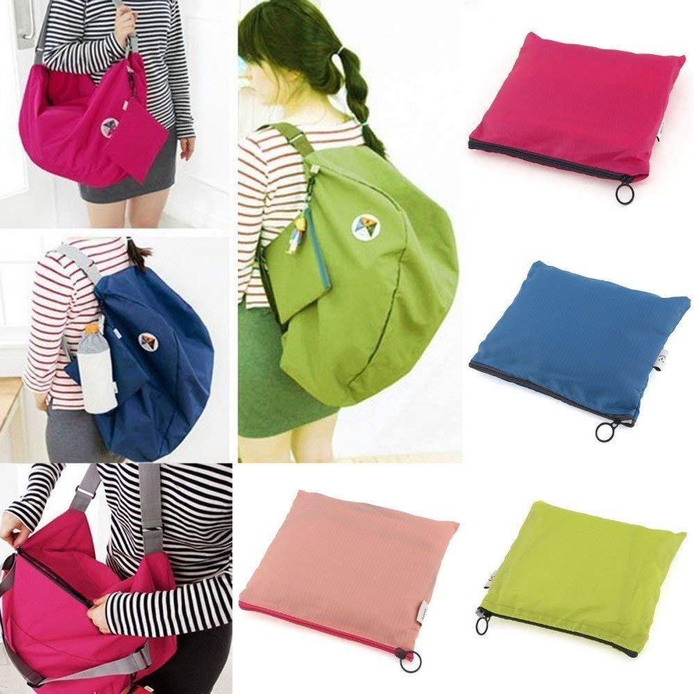 SPJ ENTERPRISE™ 3 in 1 Foldable Bag 3 Ways Easy to Carry 1 Piece 3