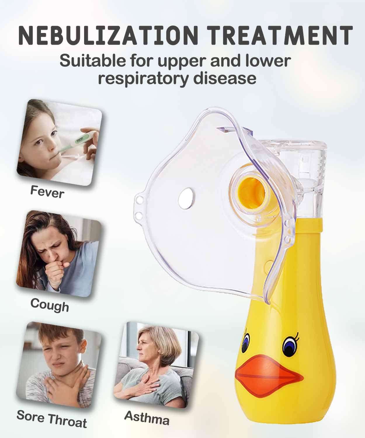 Portable Nebulizer for Kids, Handheld Nebulizer Machine with 3 Speed - Rechargeable Personal Cool Mist Steam Inhaler for Adults Travel and Home Use 4