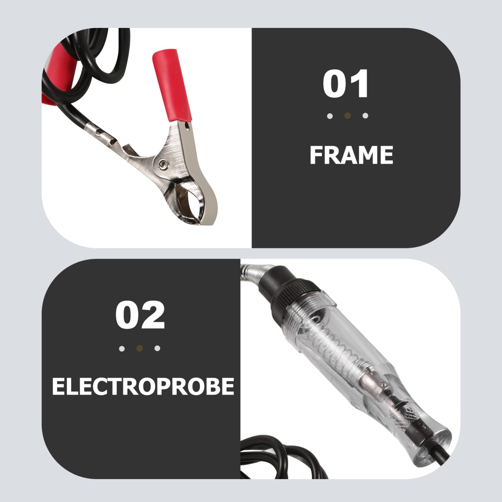 Unomor 12V Automotive Circuit Tester Electrician Voltage Sensitivity Tester Wire Tester Tool for Car Electrical Systems LED Indicator for Easy Testing of Automotive Circuits 6