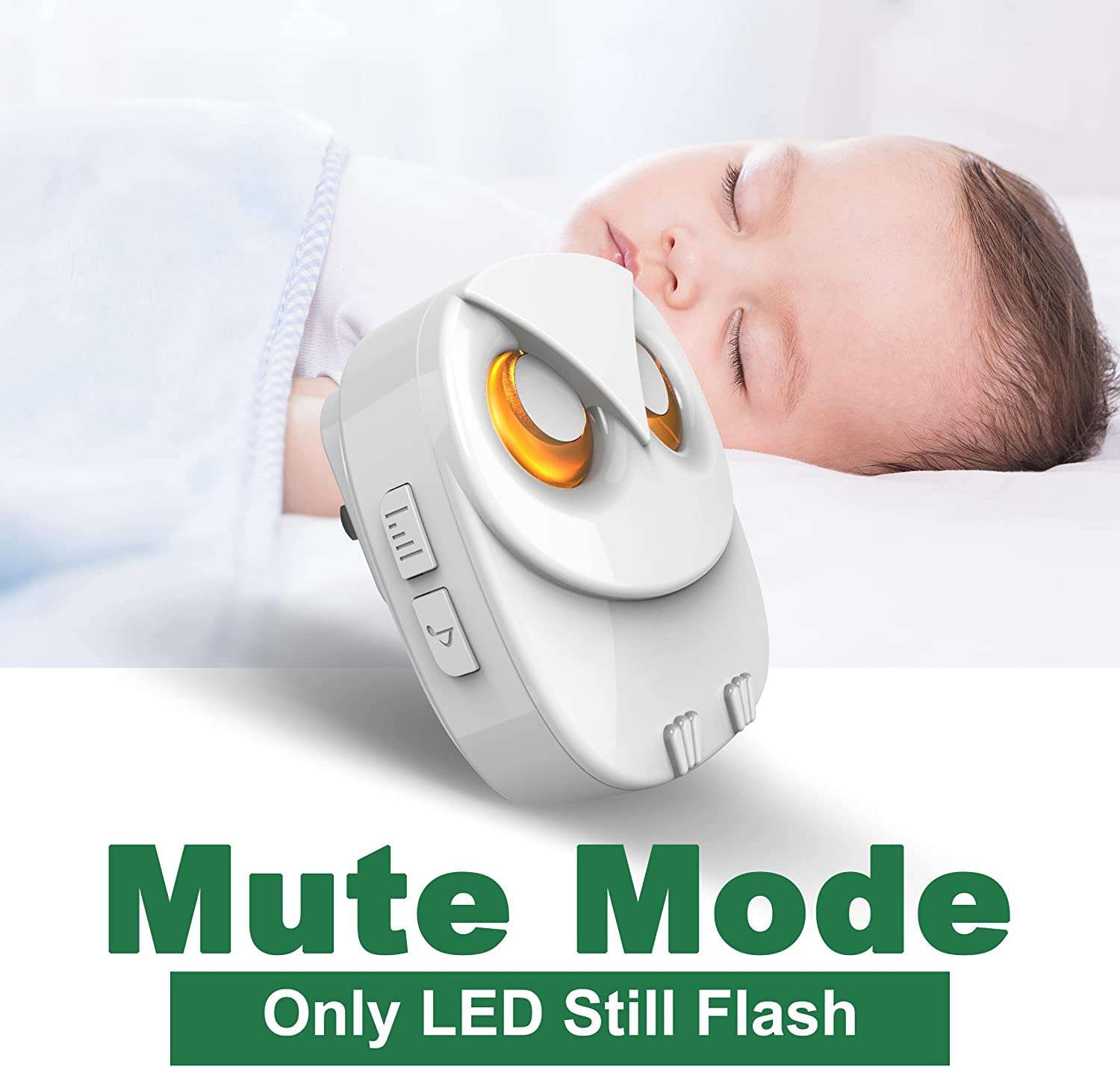 Wireless Doorbell,HTZSAFE Doorbell,1 Receiver + 2 Transmitters - White 4