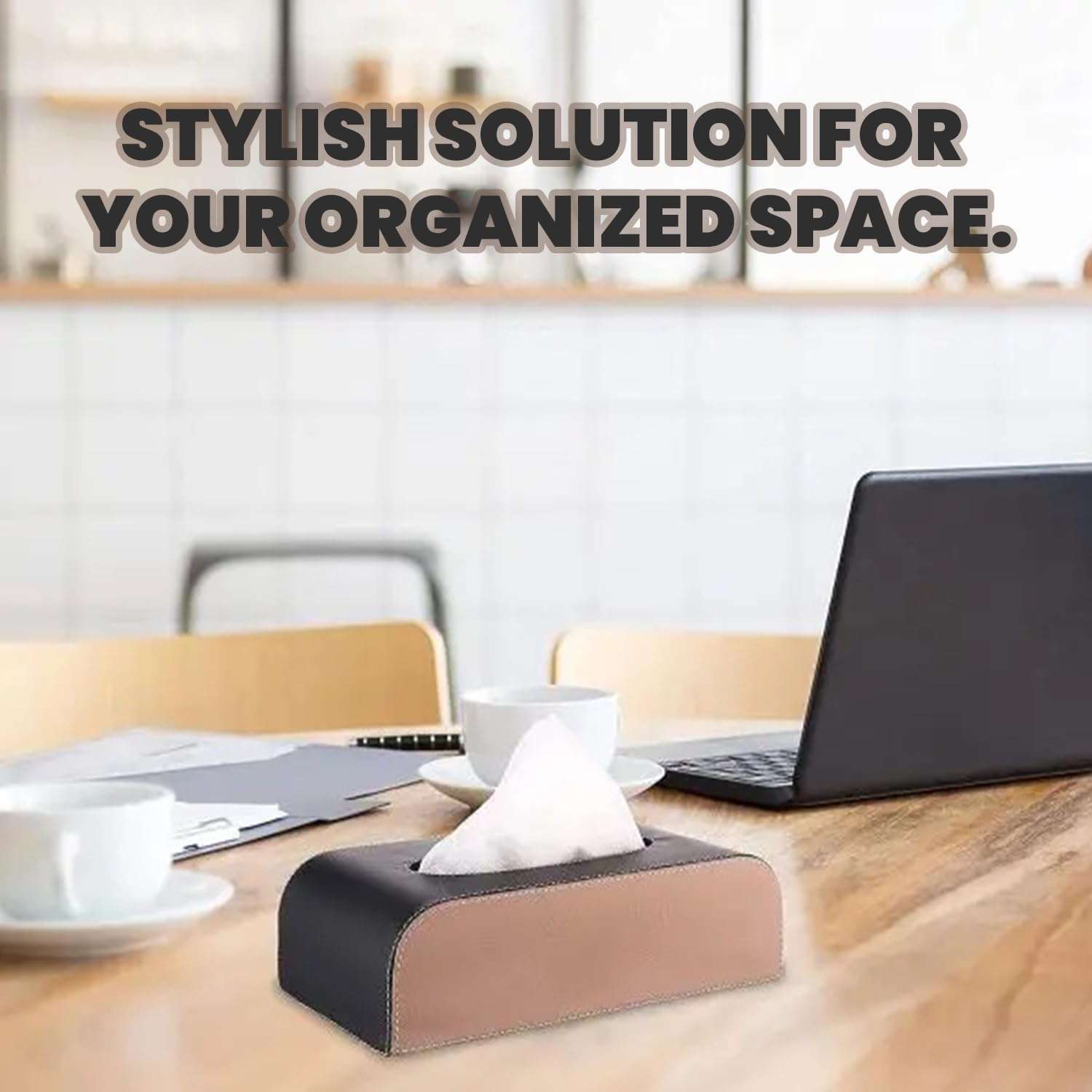 AllExtreme Leather Tissue Box Unique Decorative & Elegant Holder for Sun Visor Seat Side Pocket or Back Seat of Car Accessories 5