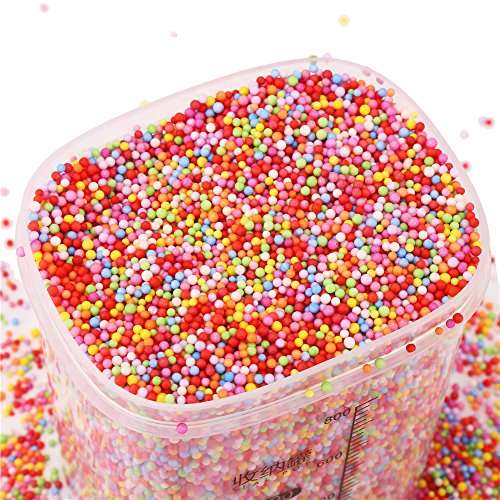 DECORA 80000 Pieces Foam Balls Slime Supplies Colorful Foam Beads 2-3mm for Kids Art Homemade Slime, Wedding and Party Decorations Aj083s1p1 3