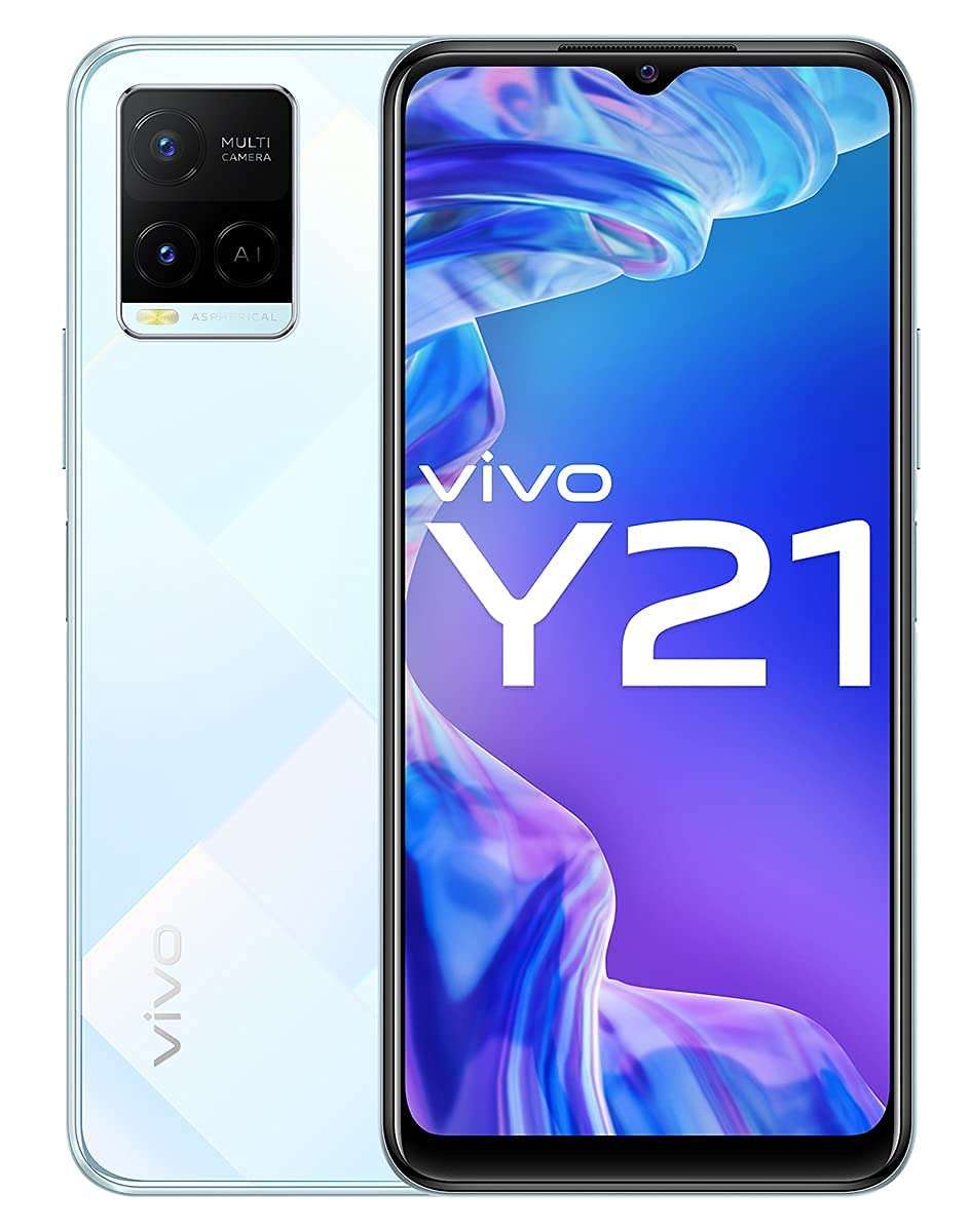 Vivo Y21 (Diamond Glow, 4GB RAM, 128GB Storage) without Offers, 4GB+128GB 3