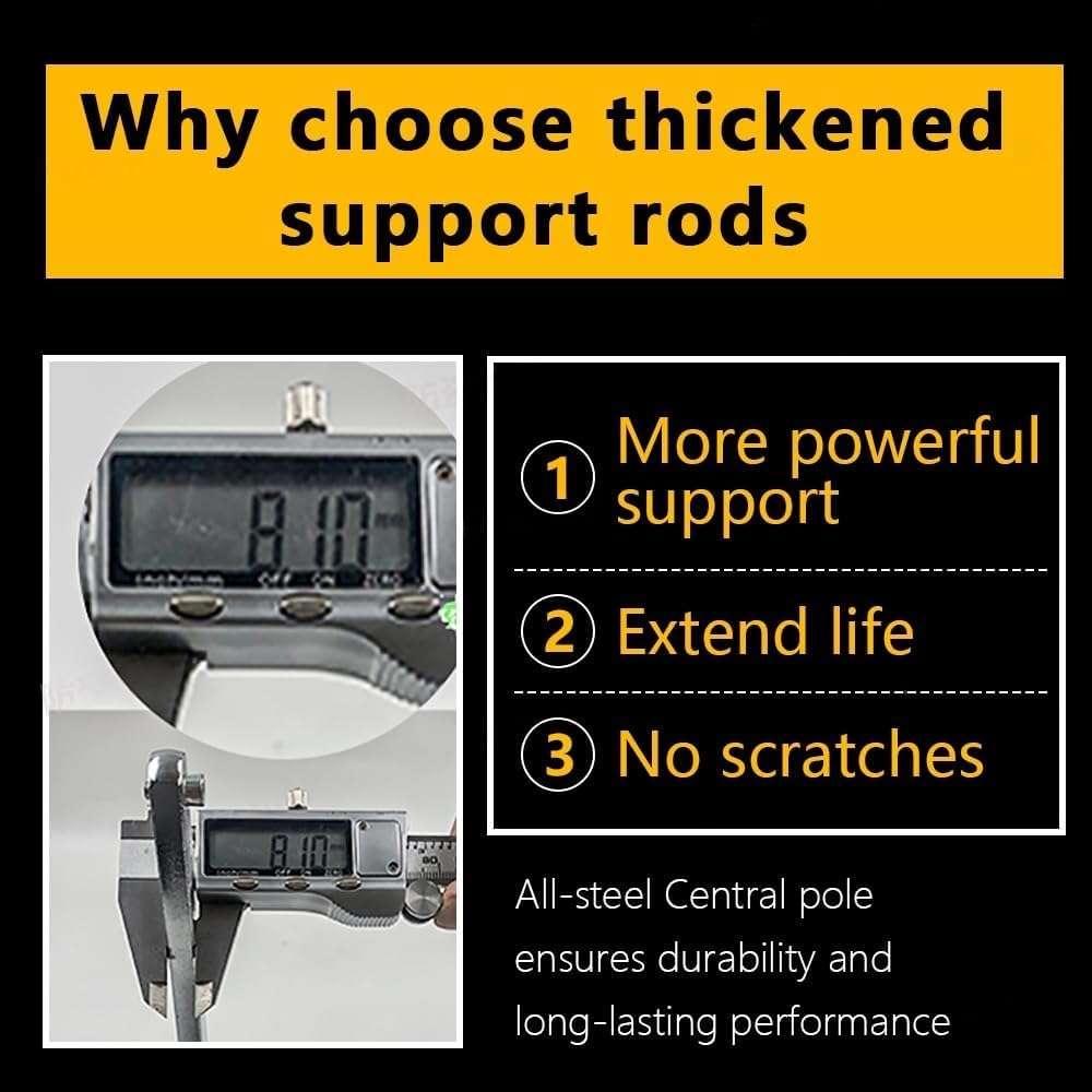 GRILAX Labor-Saving Arm Jack – 8-Inch Multifunctional Furniture Lifter for Cabinet and Door Installation, Lifts Up to 220 LBS, 3.9-inch Hand Lift (1 Piece | Solid Rod) 6