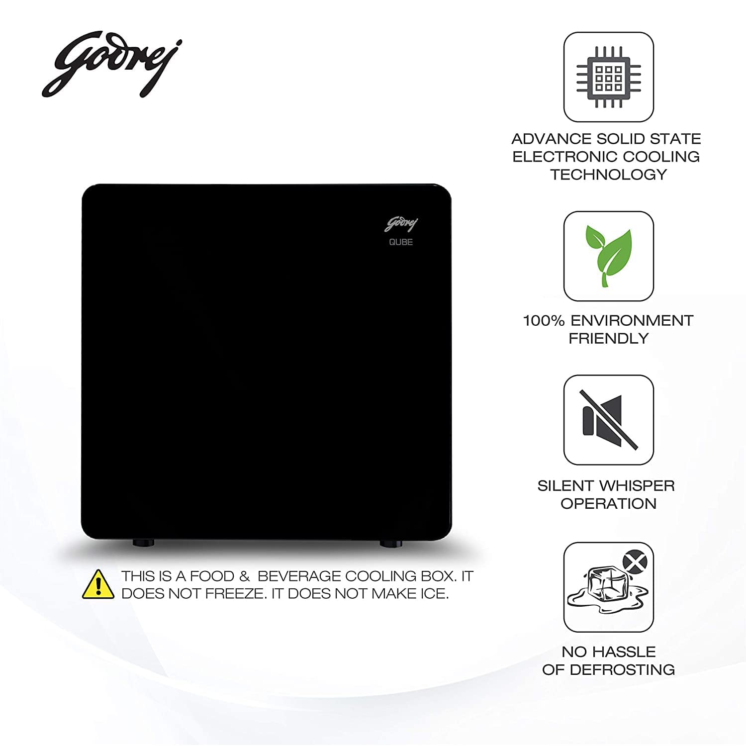 Godrej 30 L Qube Personal Standard Single door Cooling Solution (TEC Qube 30L HS Q103, Black) 4
