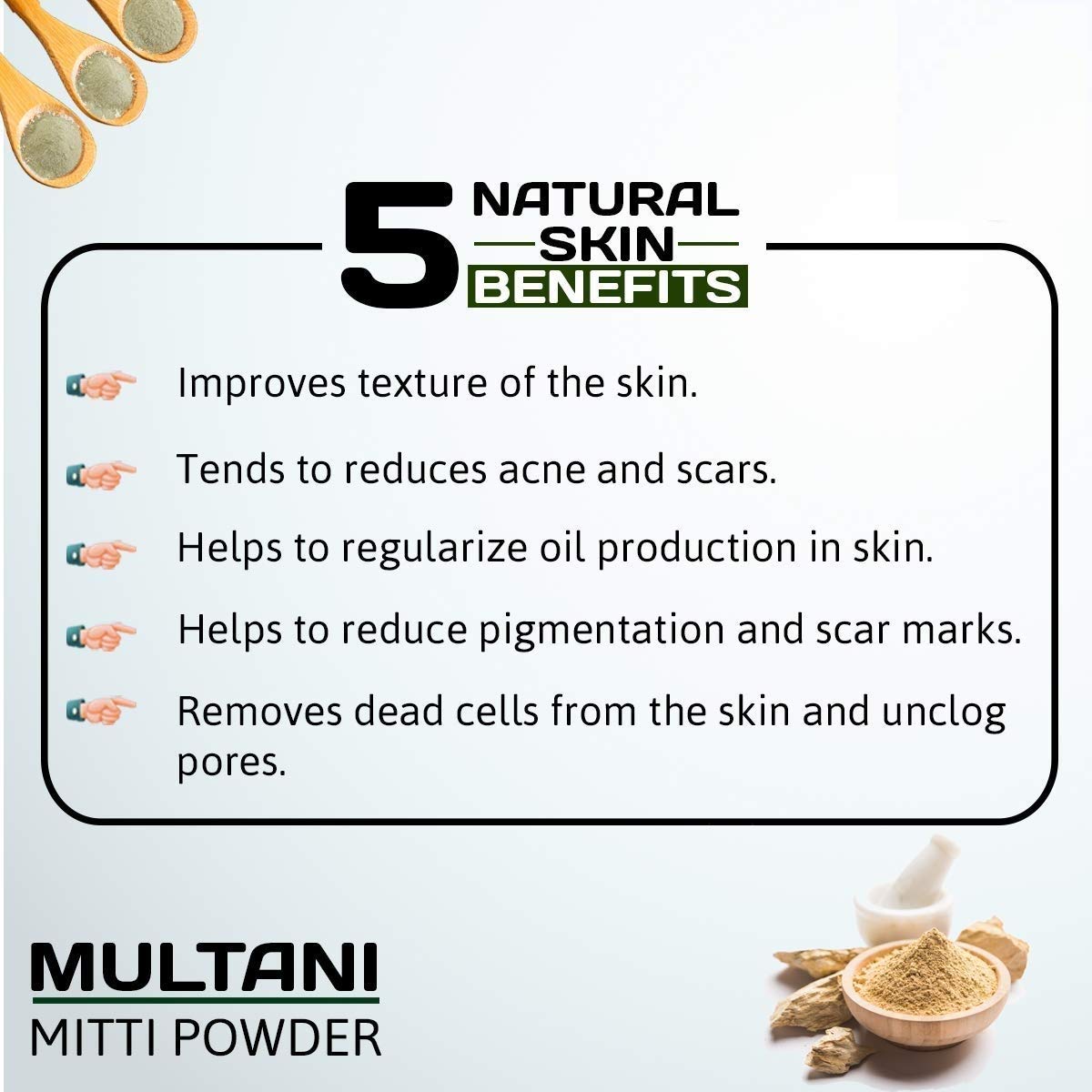 Natural Health Products 100% Natural Multani Mitti Powder (Fuller’s Earth/Calcium Bentonite Clay) For Face Pack And Hair Pack - 100Gms 4