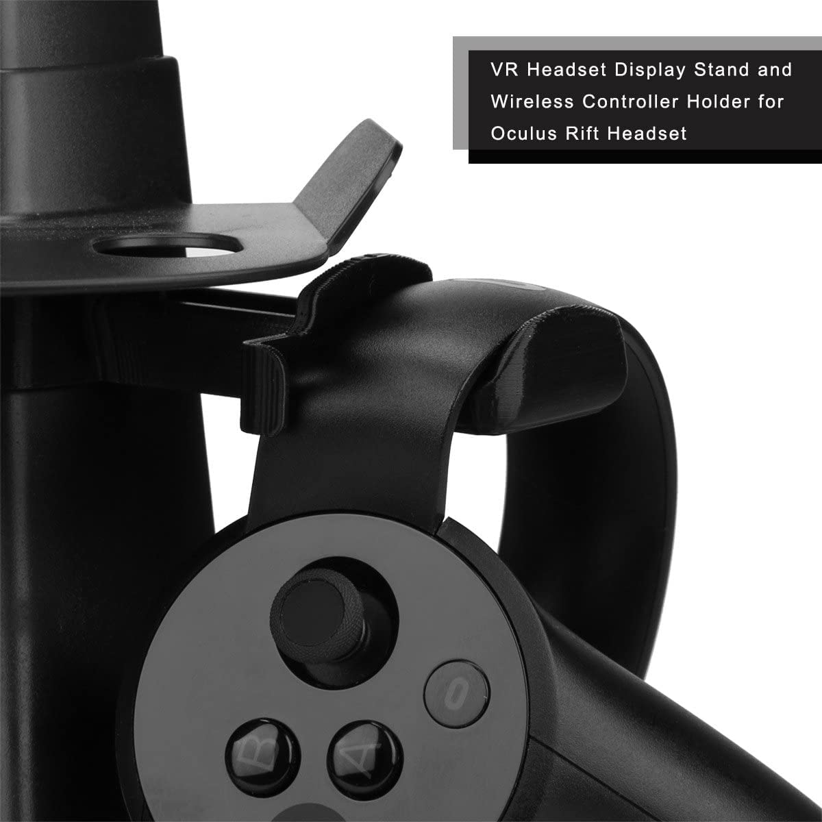 AFAITH VR Stand, Universal VR Headset Display Holder Accessories Storage for Oculus Rift/Rift S/Oculus Quest with Touch Controller 5