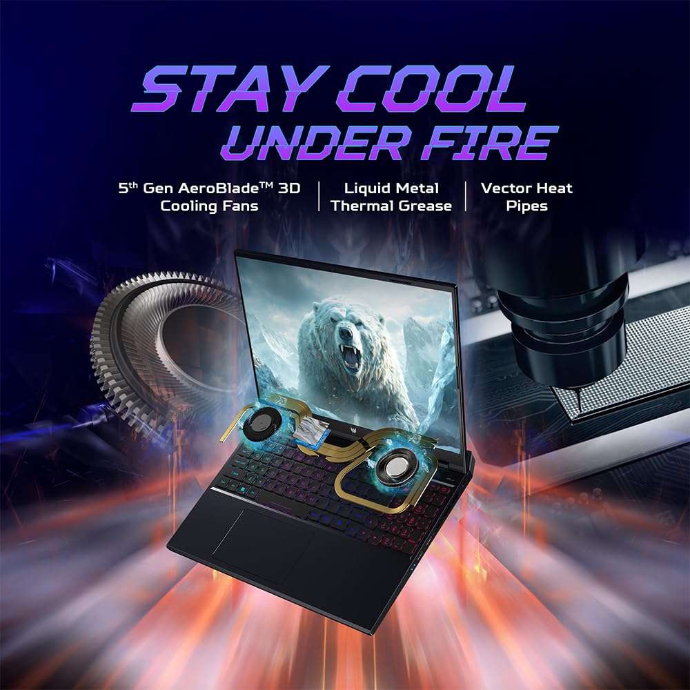 Acer Predator Helios Neo 16 Gaming Laptop 14th Gen Intel Core i9 Processor (Windows 11 Home/16 GB/1 TB SSD/NVIDIA GeForce RTX 4070) PHN16-72 with 40.64 cm (16") WQXGA Display 3