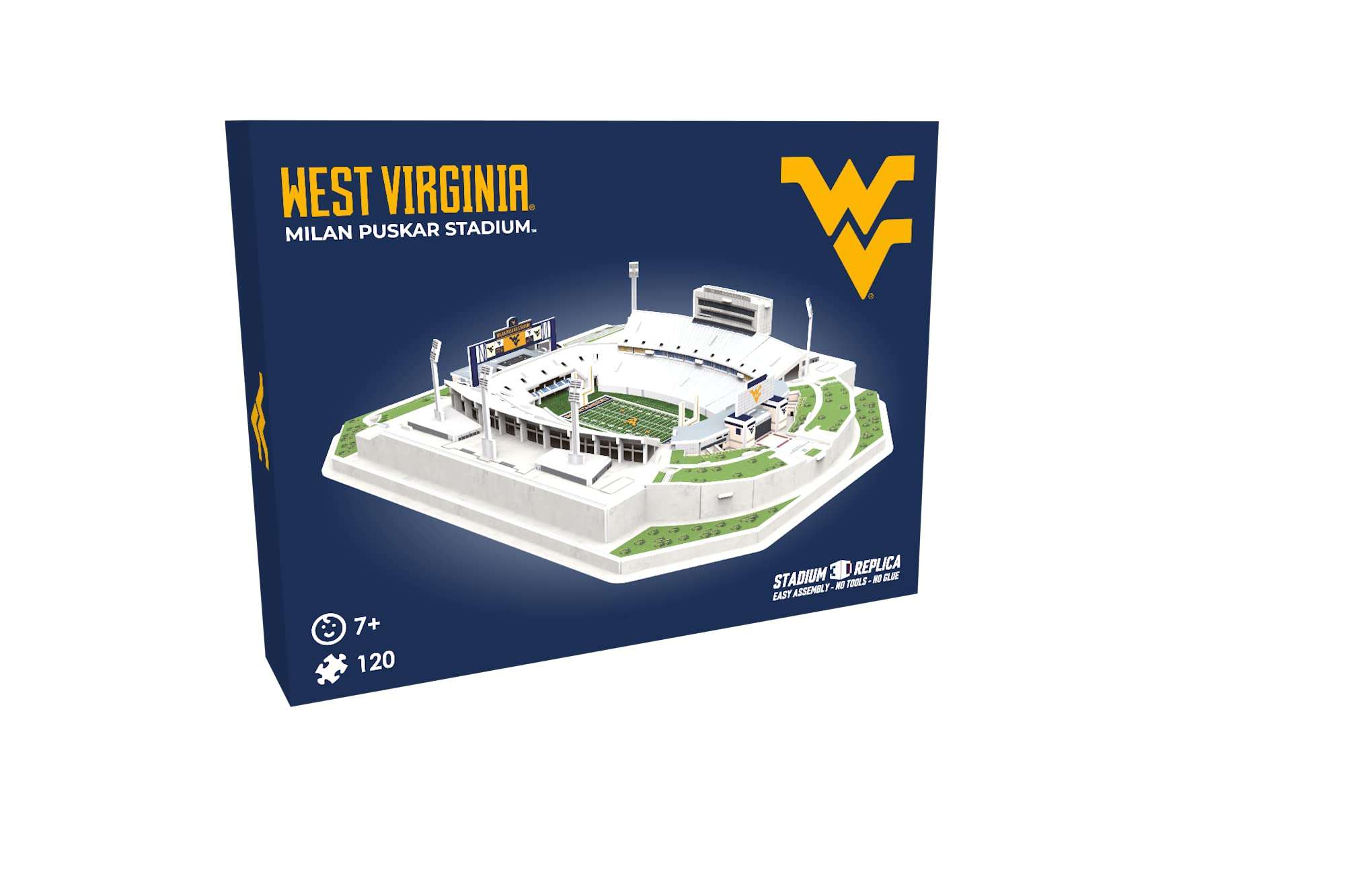 Pro Lion 3D Jigsaw Puzzle Milan Pushkar Stadium Construction Building Kits - 120 Pieces | West Virginia Football League Gifts for Boys, Adults, Men & Kids Aged 7+ | Puzzles Games Kit for Creative Fans 3