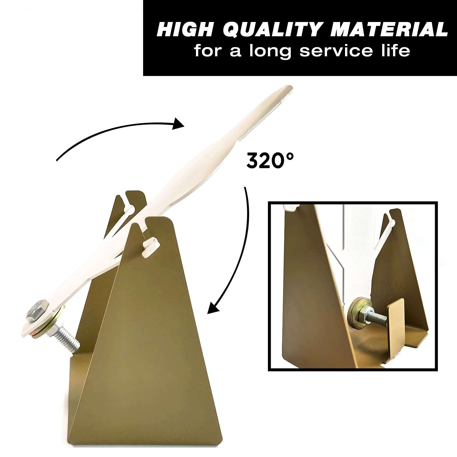 Atflbox 2 Pcs Resetting Metal Shooting Practice Target Rated for Airsoft Pistol BB Guns, Suitable for Outdoor and Indoor 3